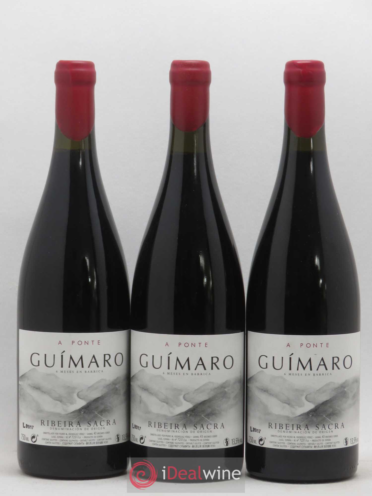 Espagne Ribeira Sacra A Ponte Guimaro 2017 - Lot de 3 bouteilles - 0
