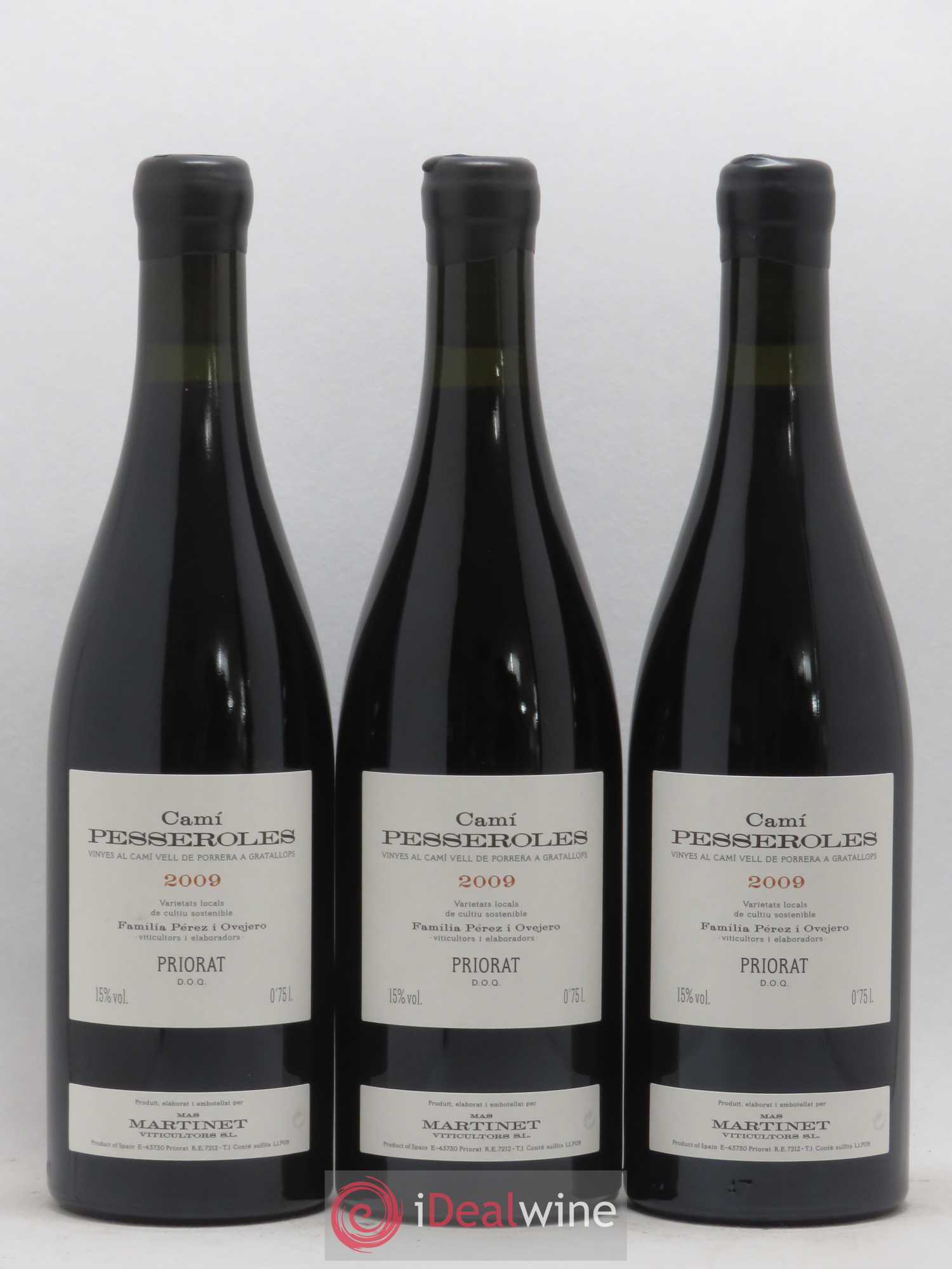 Priorat DOCA Cami Pesseroles Mas Martinet 2009 - Posten von 3 Flaschen - 0