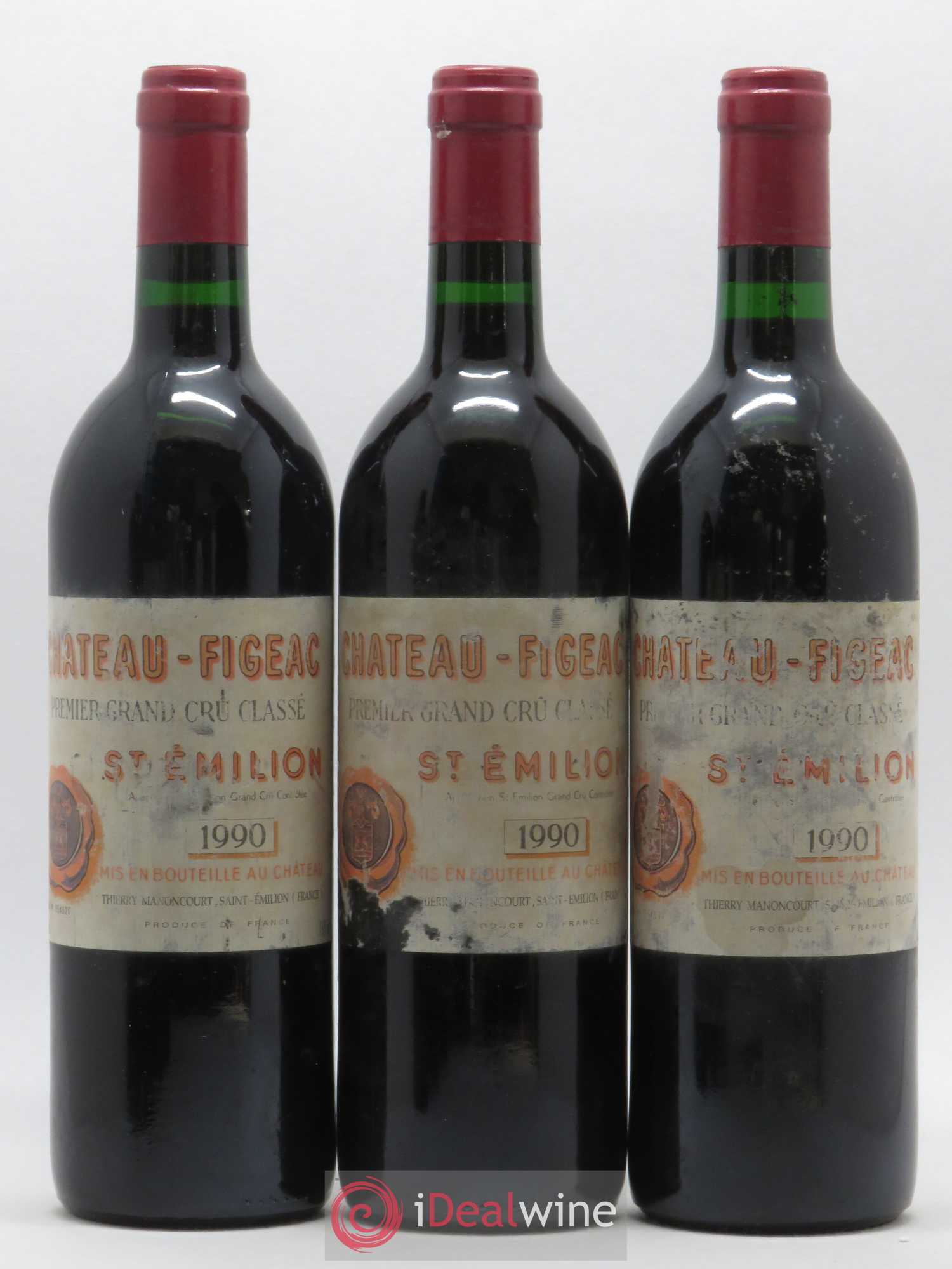 Château Figeac 1er Grand Cru Classé A 1990 - Lot de 12 bouteilles - 2