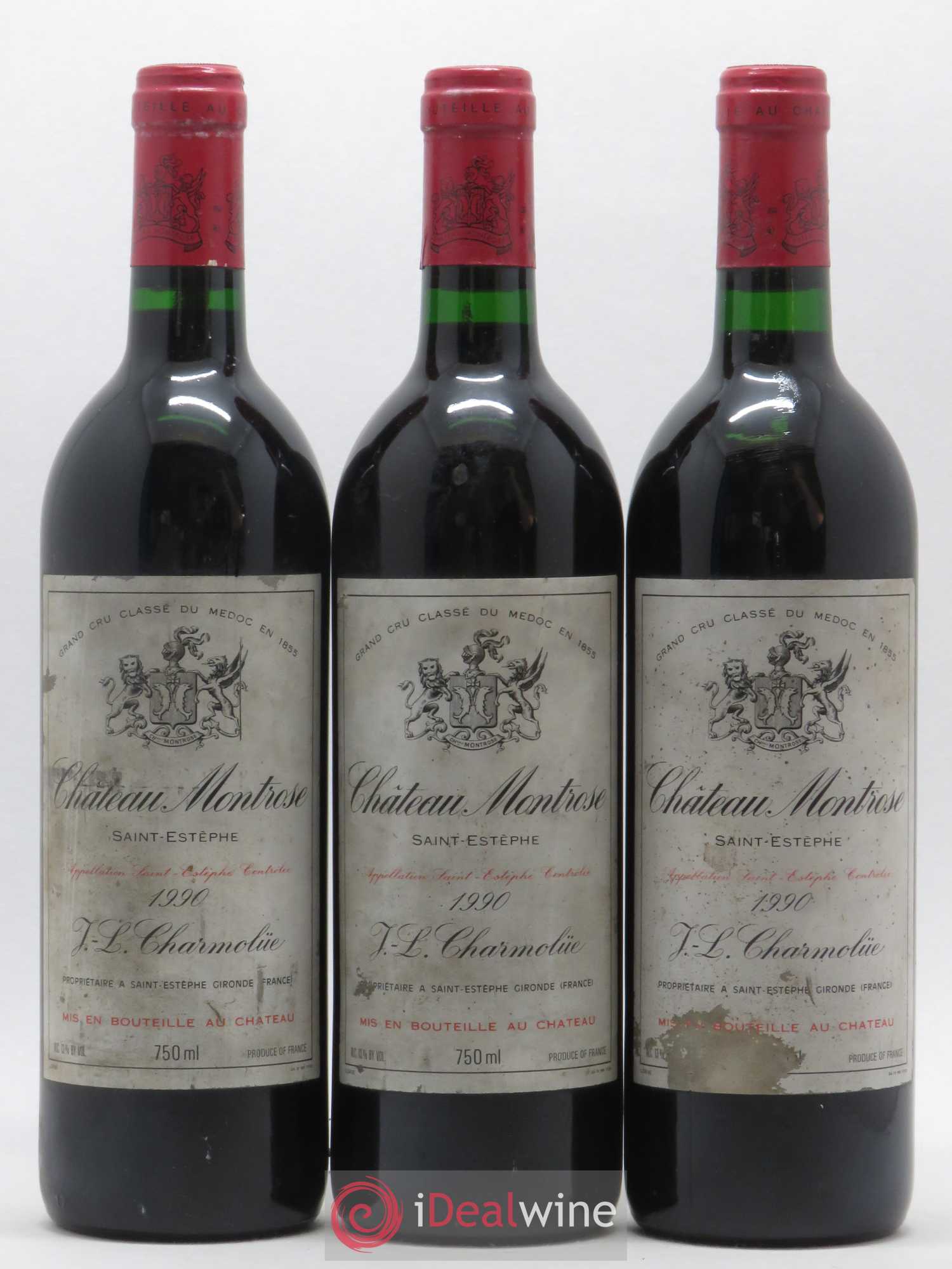 Château Montrose 2ème Grand Cru Classé 1990 - Lot de 12 bouteilles - 1