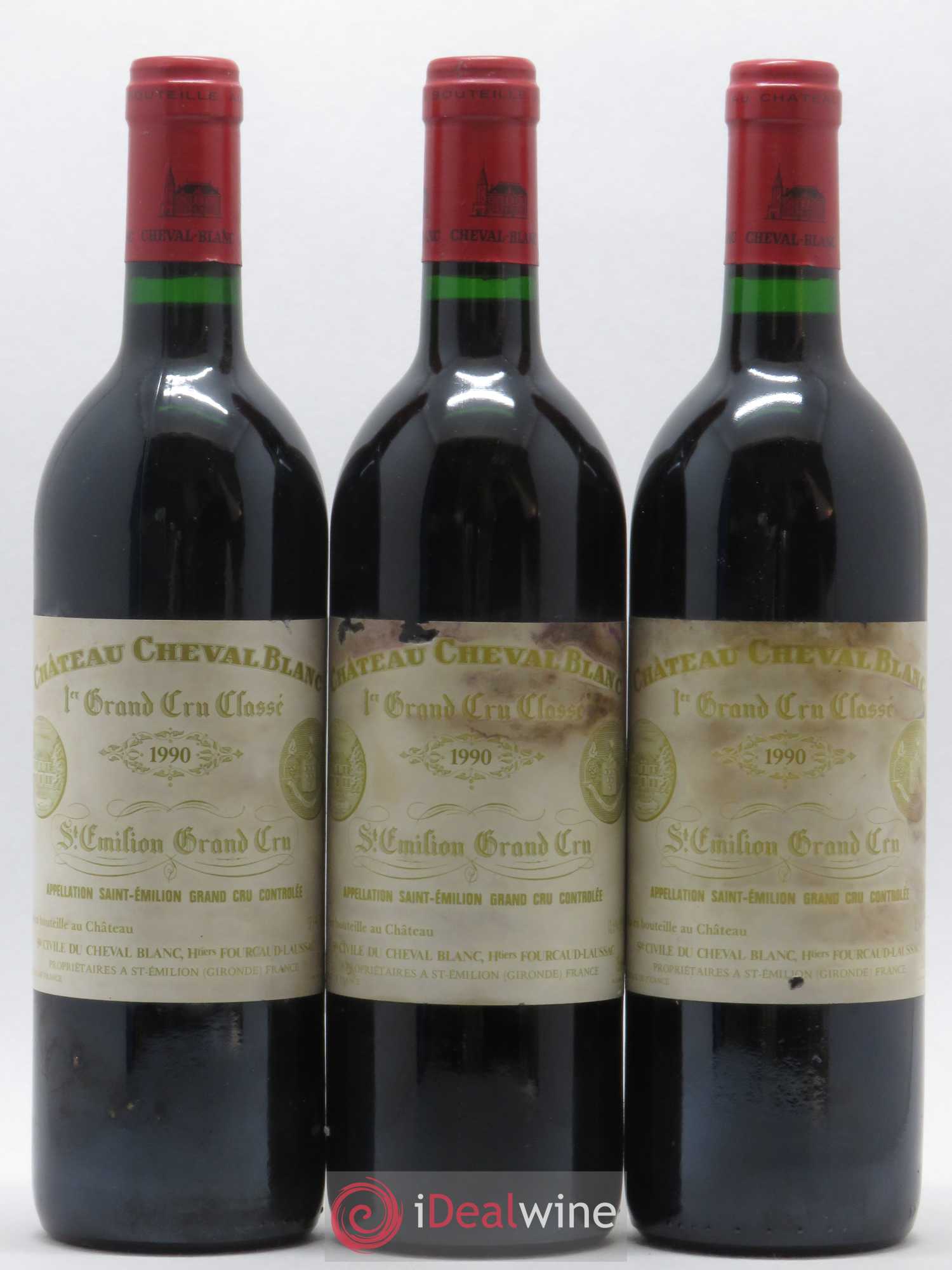 Château Cheval Blanc 1er Grand Cru Classé A 1990 - Lot de 6 bouteilles - 1