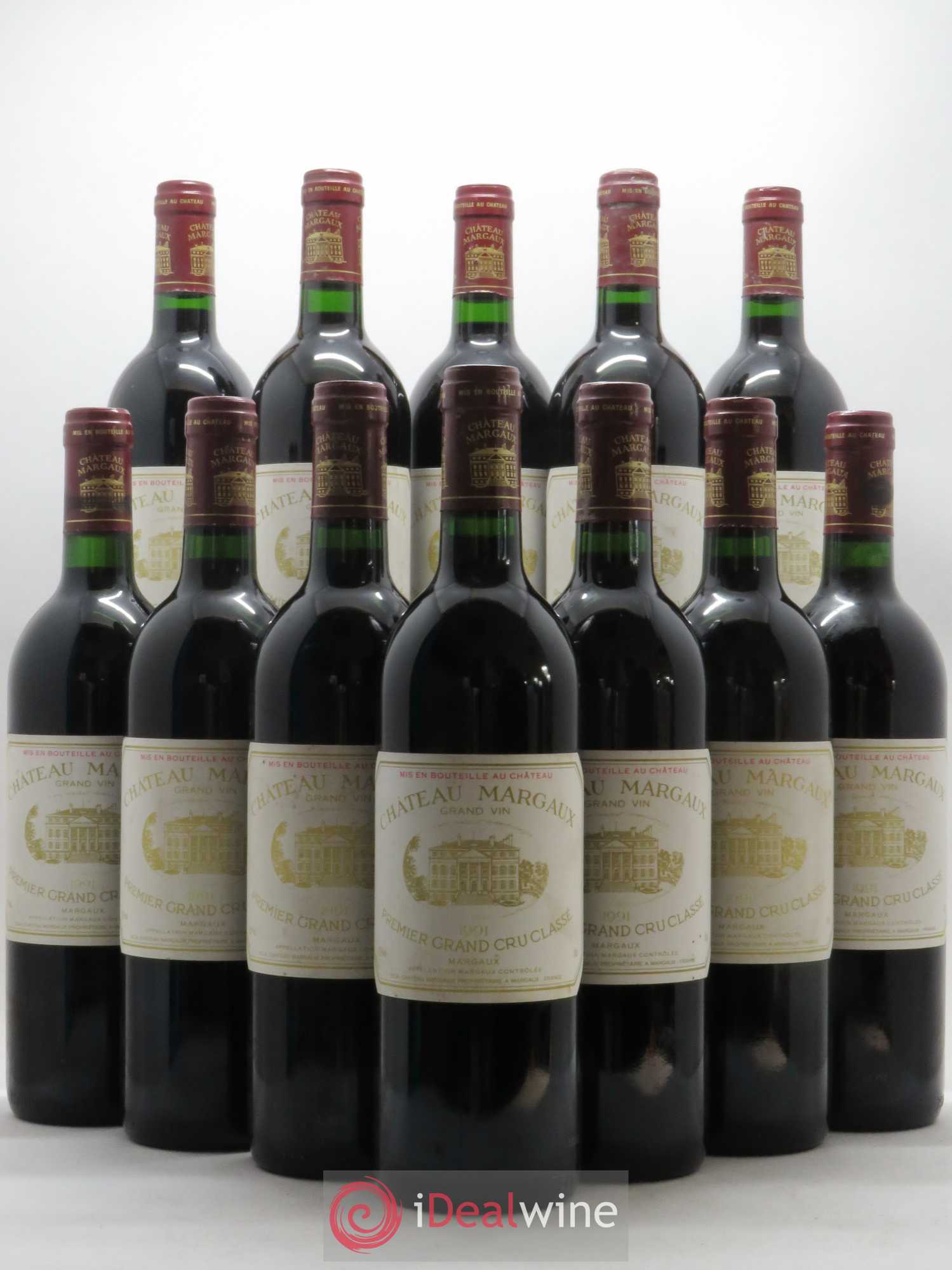 Château Margaux 1er Grand Cru Classé 1991 - Lot de 12 bouteilles - 0