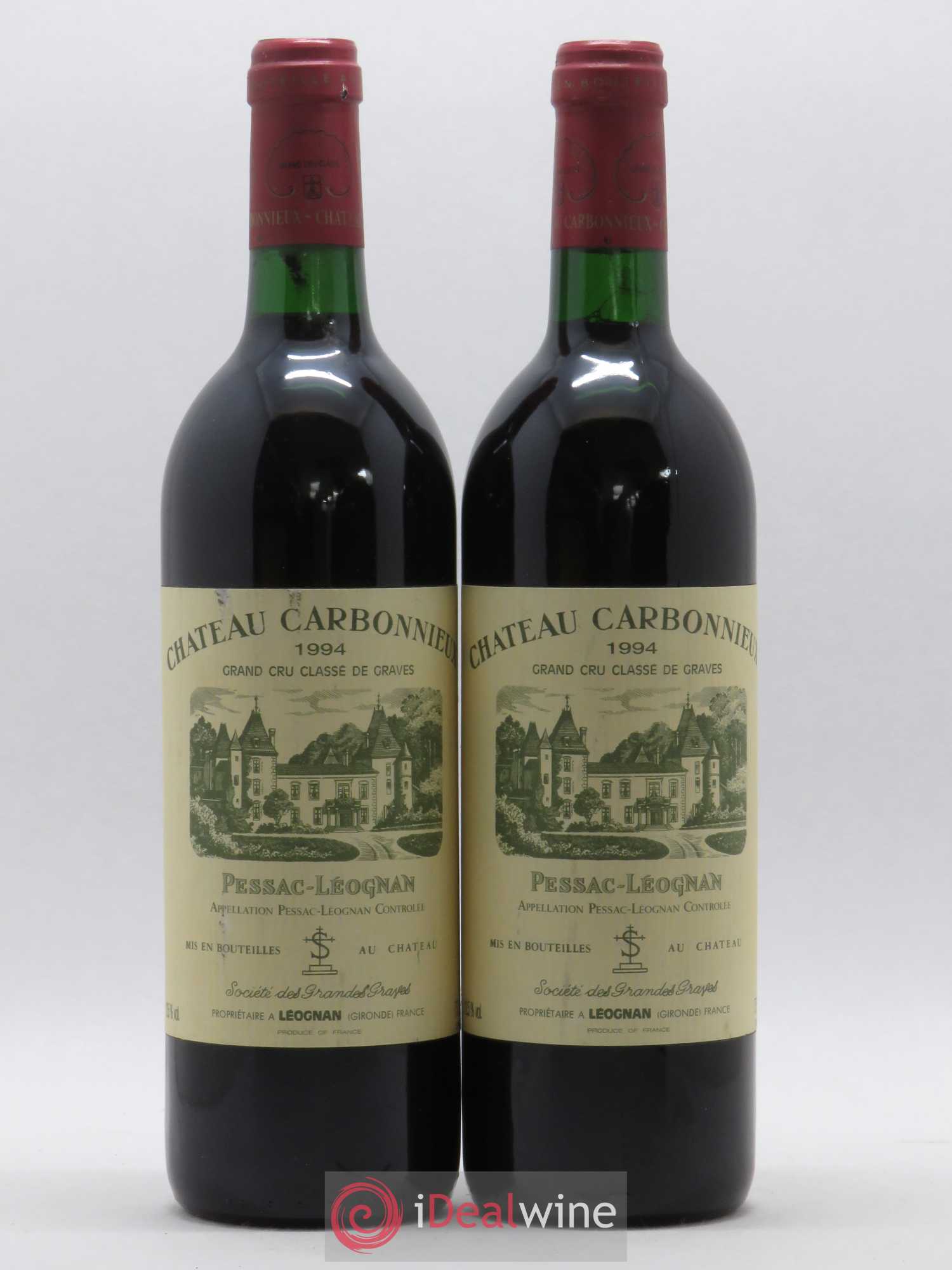 Château Carbonnieux Cru Classé de Graves 1994 - Lot de 2 bouteilles - 0