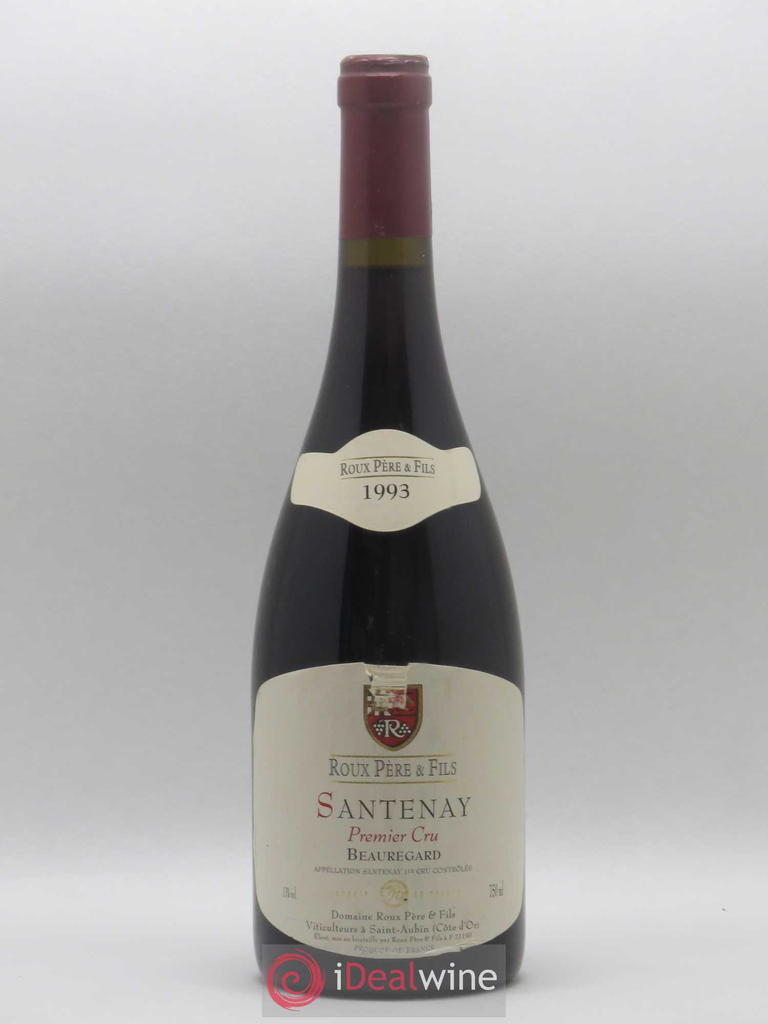 Santenay 1er Cru Beauregard Roux Père et Fils 1993 - Lot de 1 bouteille - 0