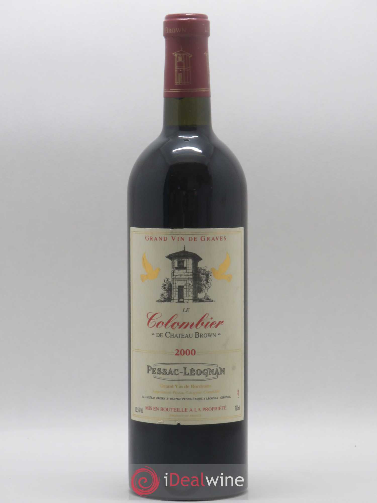 Pessac-Léognan Le Colombier de Château Brown 2000 - Posten von 1 Flasche - 0