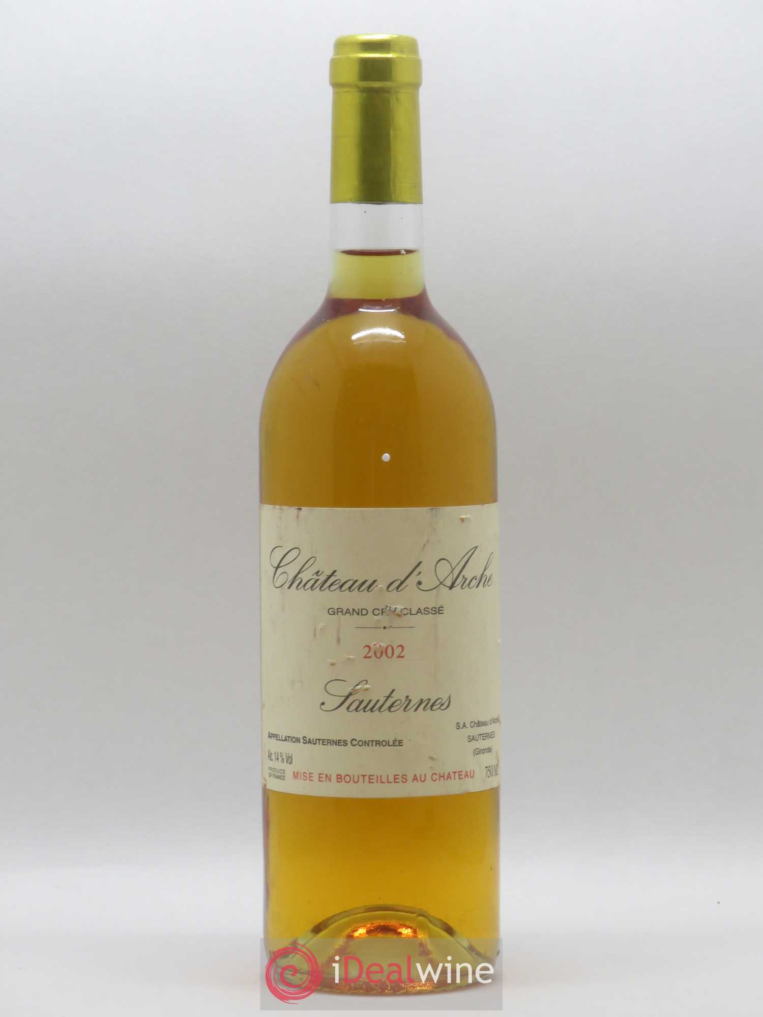 Château d' Arche 2ème Grand Cru Classé (senza prezzo di riserva) 2002 - Lotto di 1 bottiglia - 0
