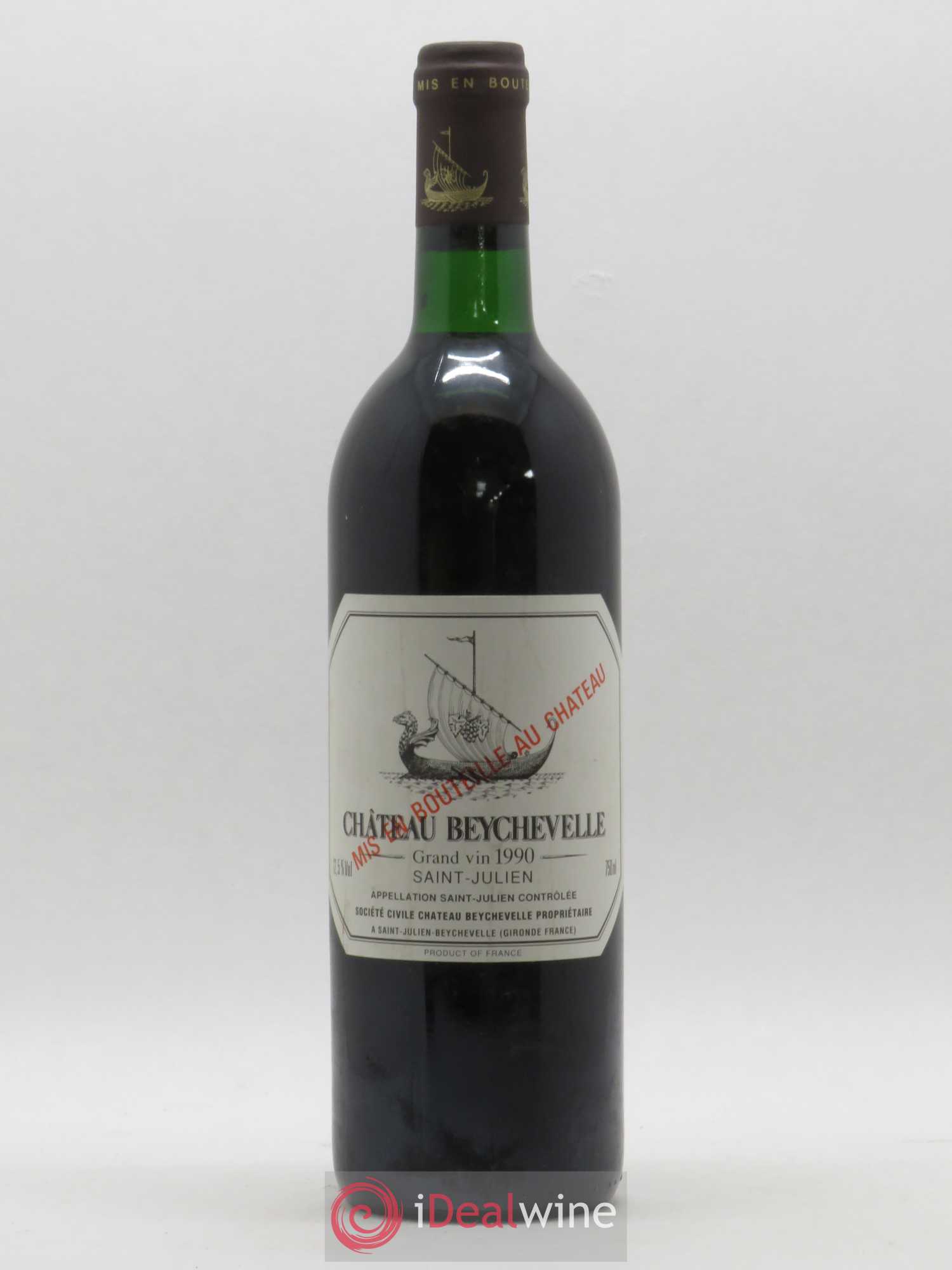 Château Beychevelle 4ème Grand Cru Classé 1990 - Lot de 1 bouteille - 0