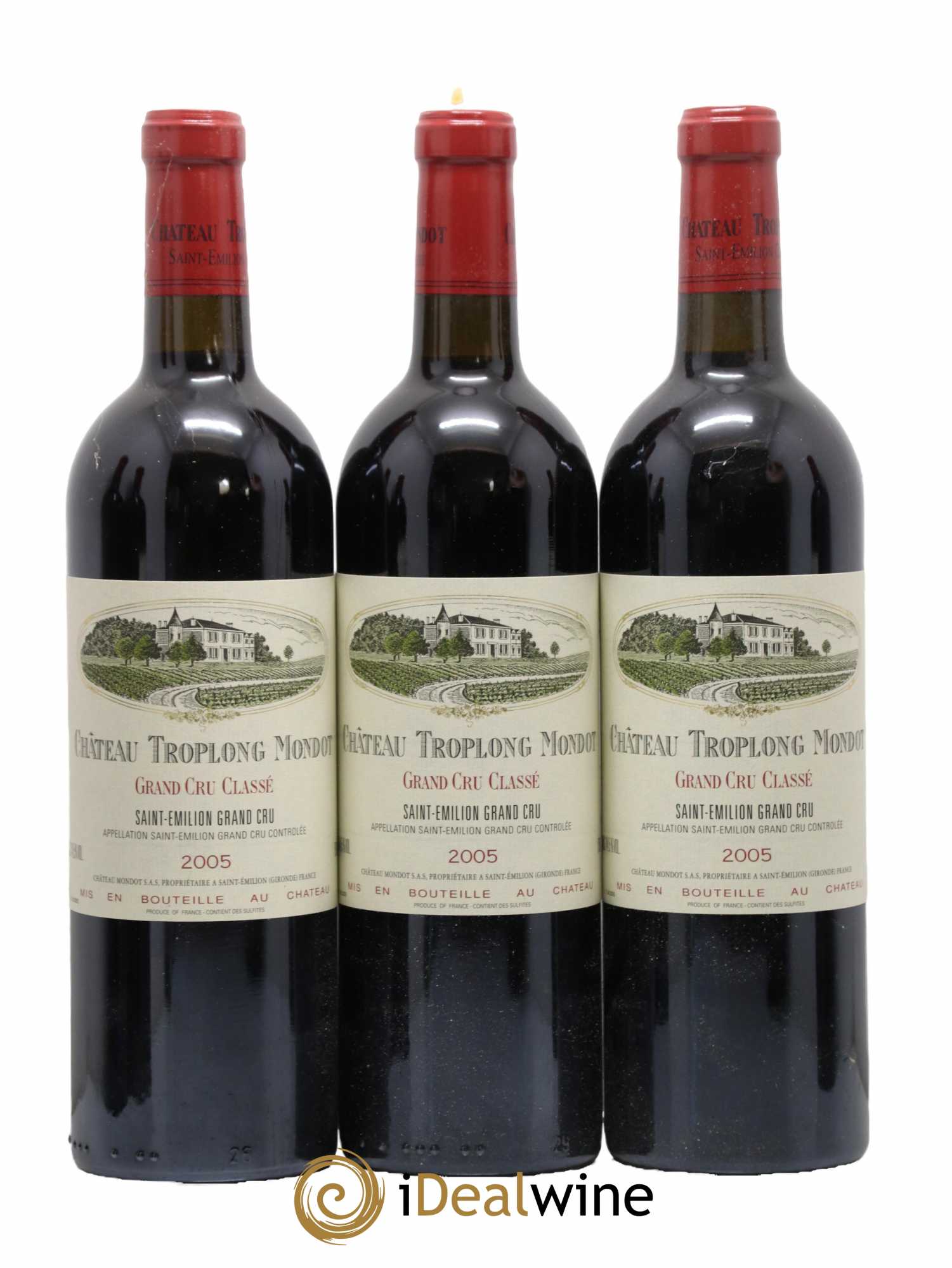 Château Troplong Mondot 1er Grand Cru Classé B 2005 - Lot de 12 bouteilles - 2