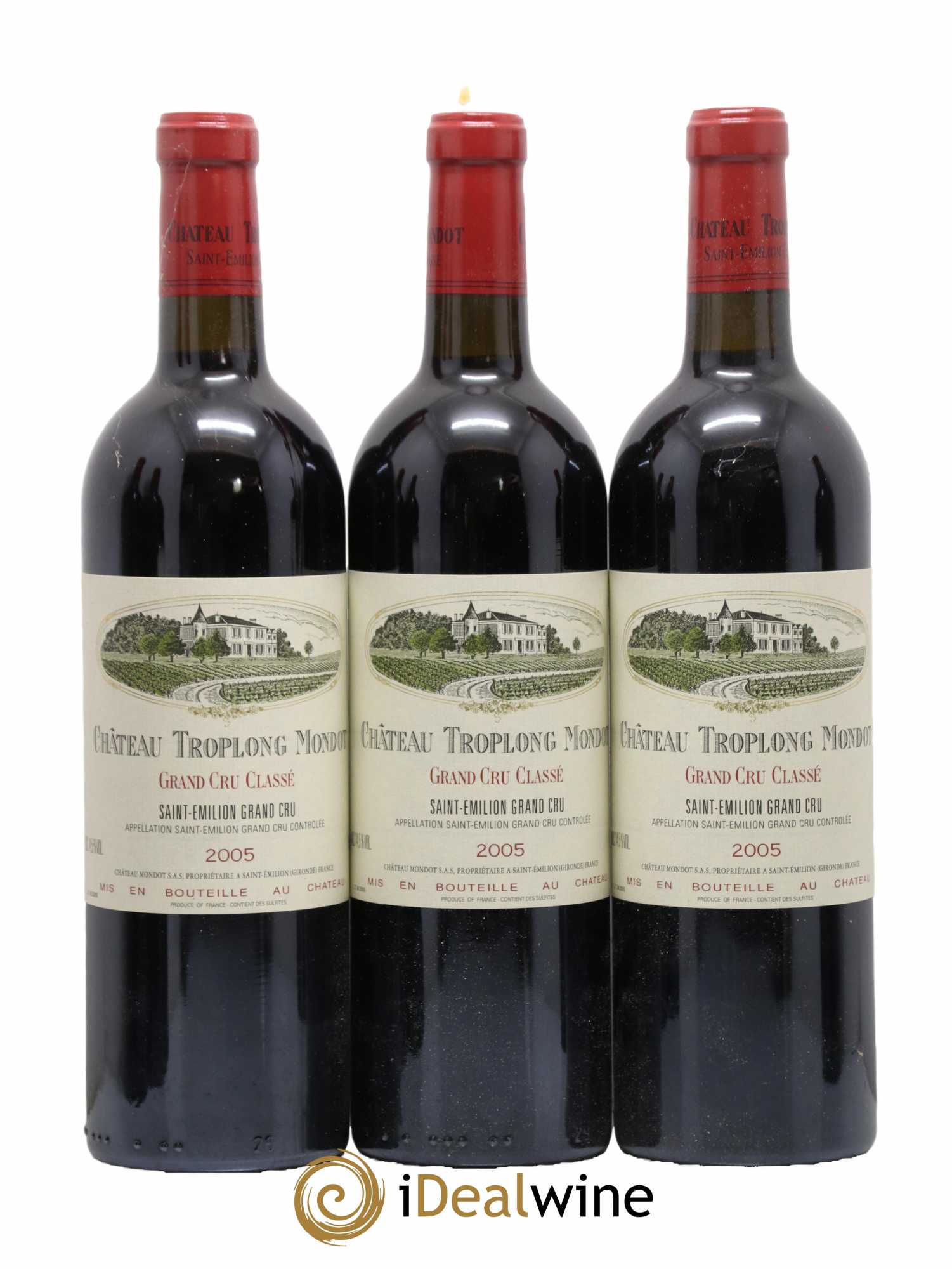 Château Troplong Mondot 1er Grand Cru Classé B 2005 - Lot de 12 bouteilles - 4