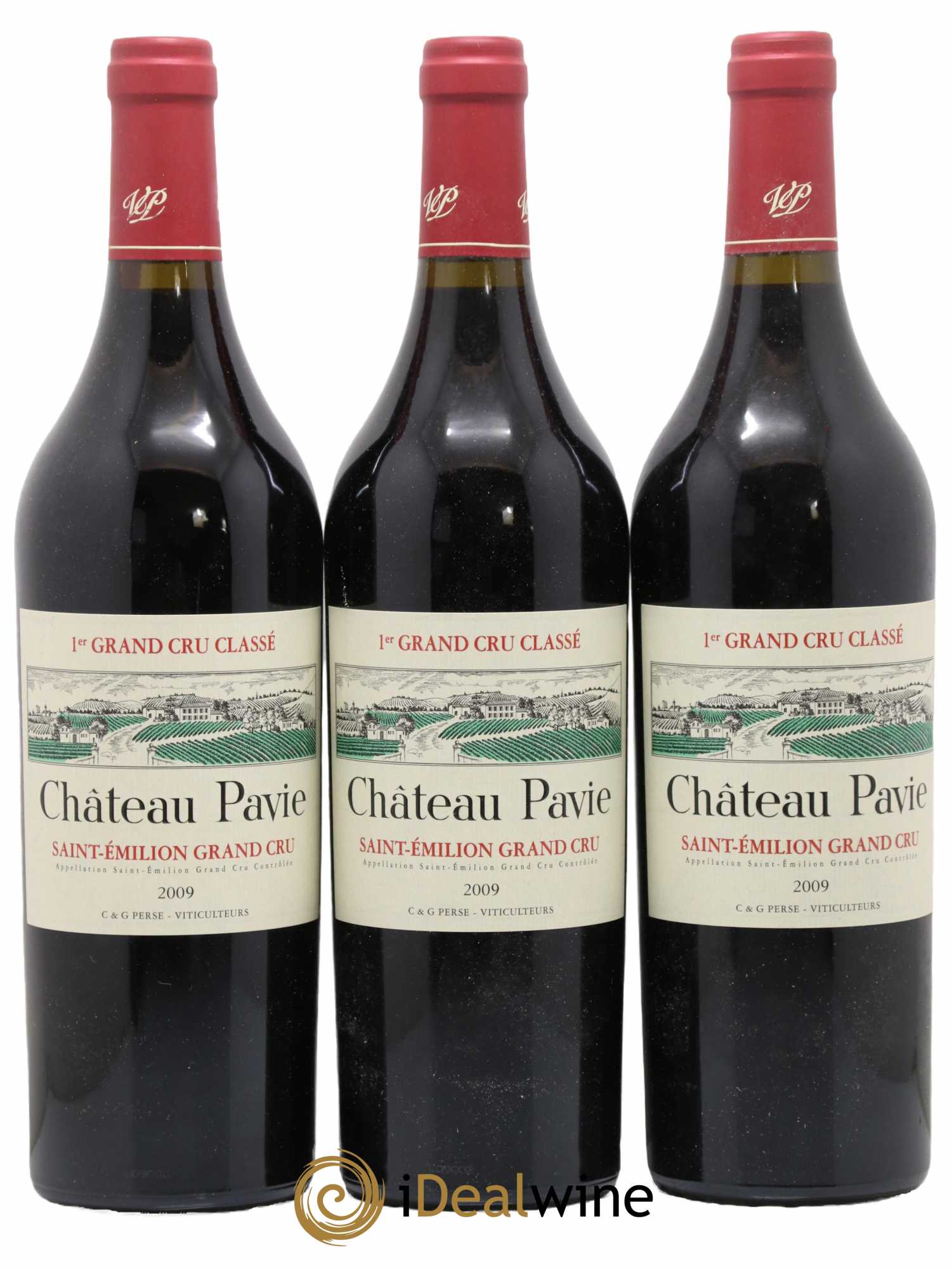 Château Pavie 1er Grand Cru Classé A 2009 - Lot de 3 bouteilles - 0