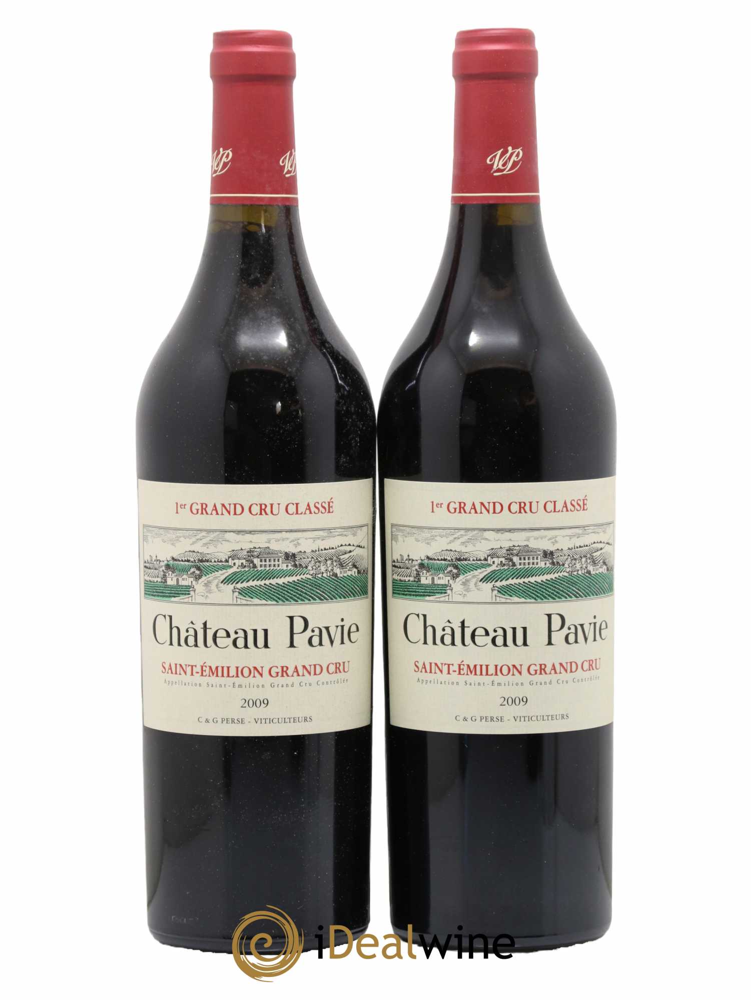 Château Pavie 1er Grand Cru Classé A 2009 - Lot de 2 bouteilles - 0