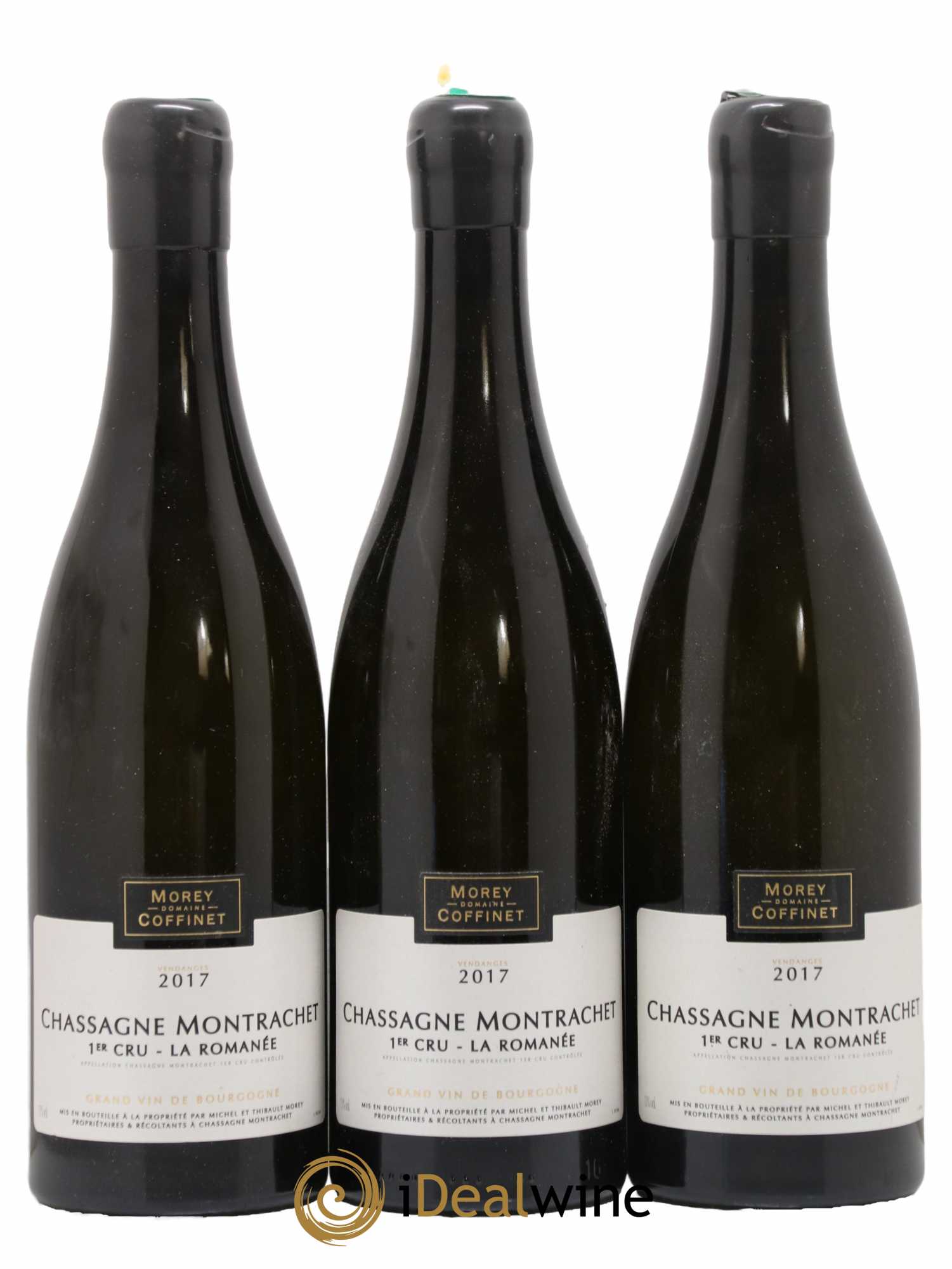 Chassagne-Montrachet 1er Cru La Romanée Morey-Coffinet (Domaine) 2017 - Lot de 3 bouteilles - 0