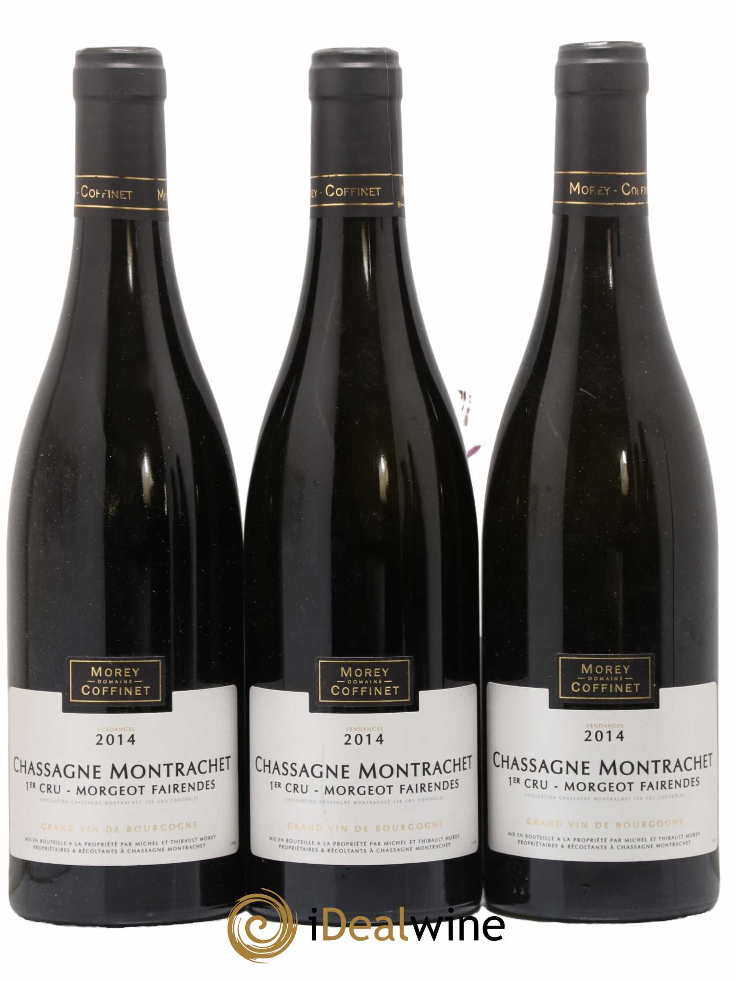 Chassagne-Montrachet 1er Cru Morgeot Fairendes Morey-Coffinet (Domaine) 2014 - Lot de 3 bouteilles - 0