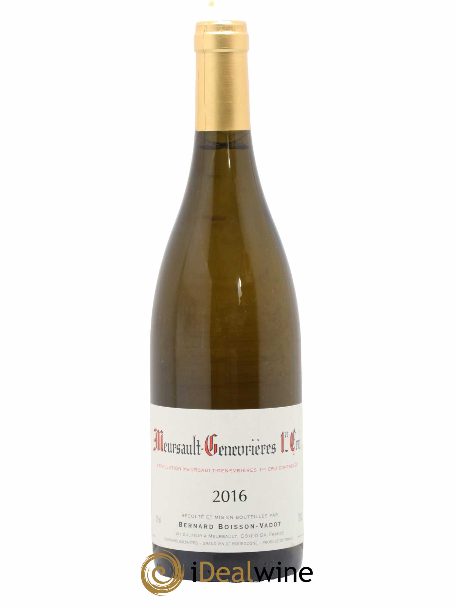 Meursault 1er Cru Genevrières Boisson-Vadot (Domaine) 2016 - Lot de 1 bouteille - 0
