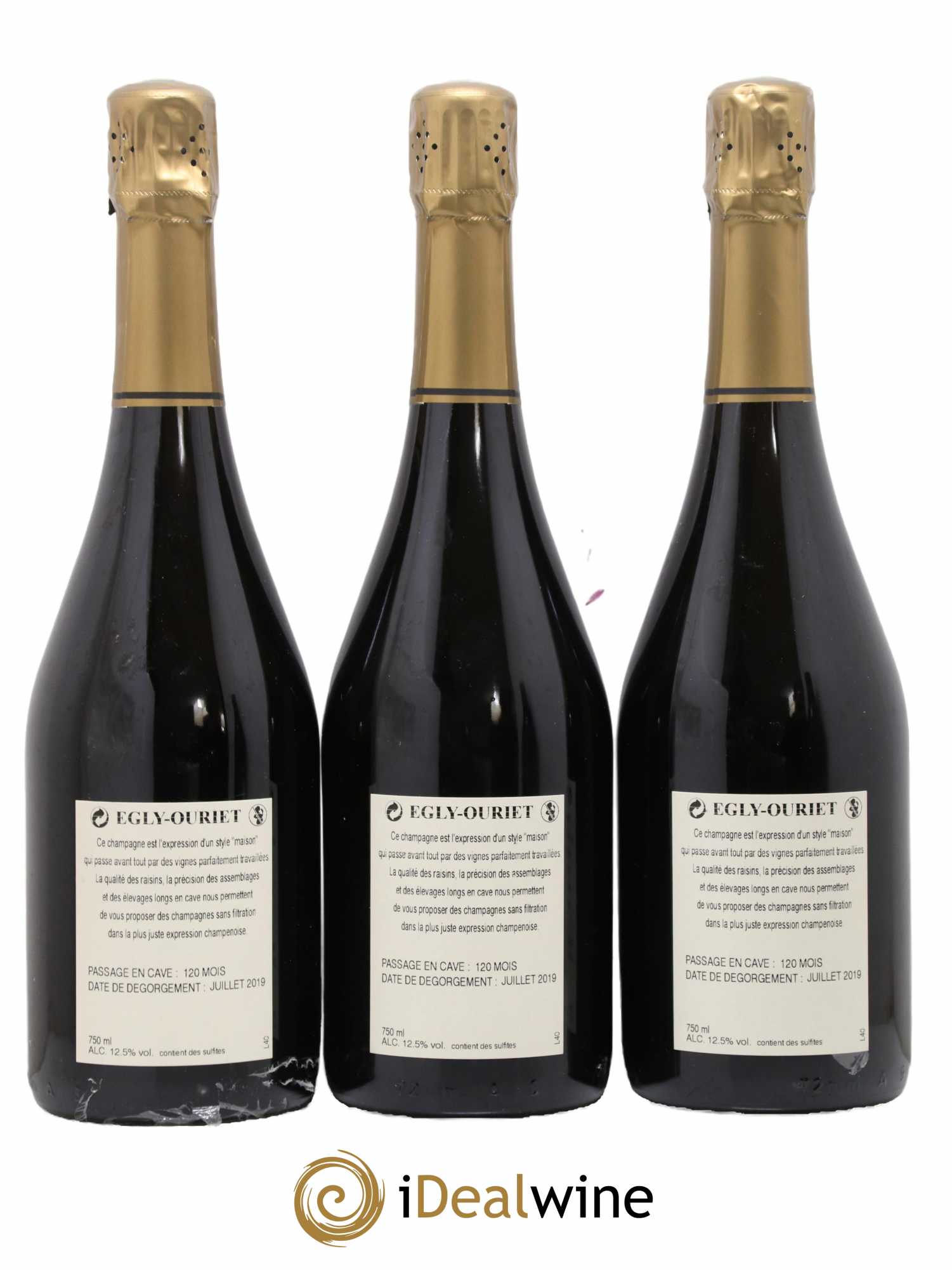 Ambonnay Vieilles Vignes Brut Millésimé Egly-Ouriet 2008 - Lot de 3 bouteilles - 1