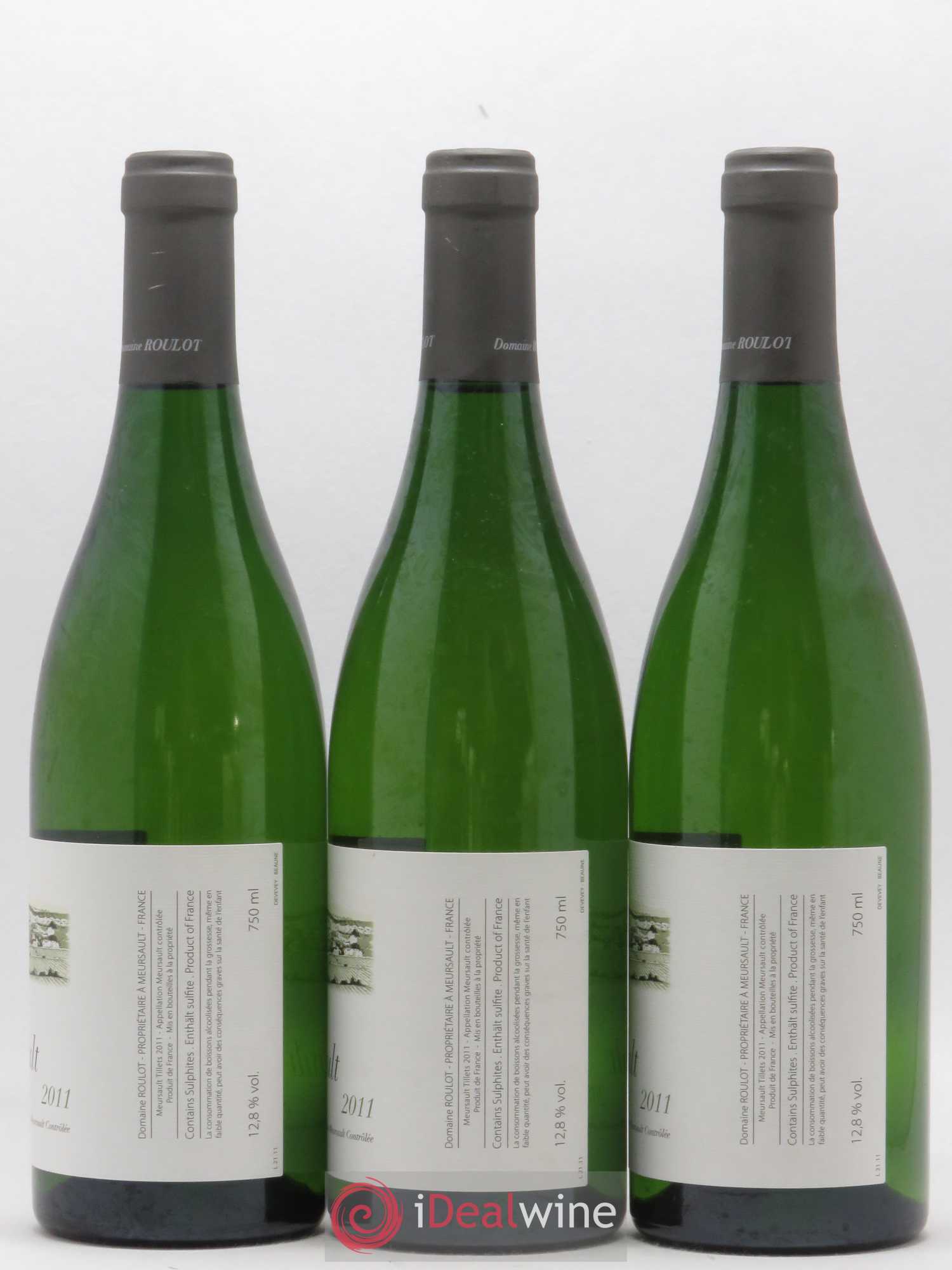 Meursault Les Tillets Roulot (Domaine) 2011 - Lot de 3 bouteilles - 1