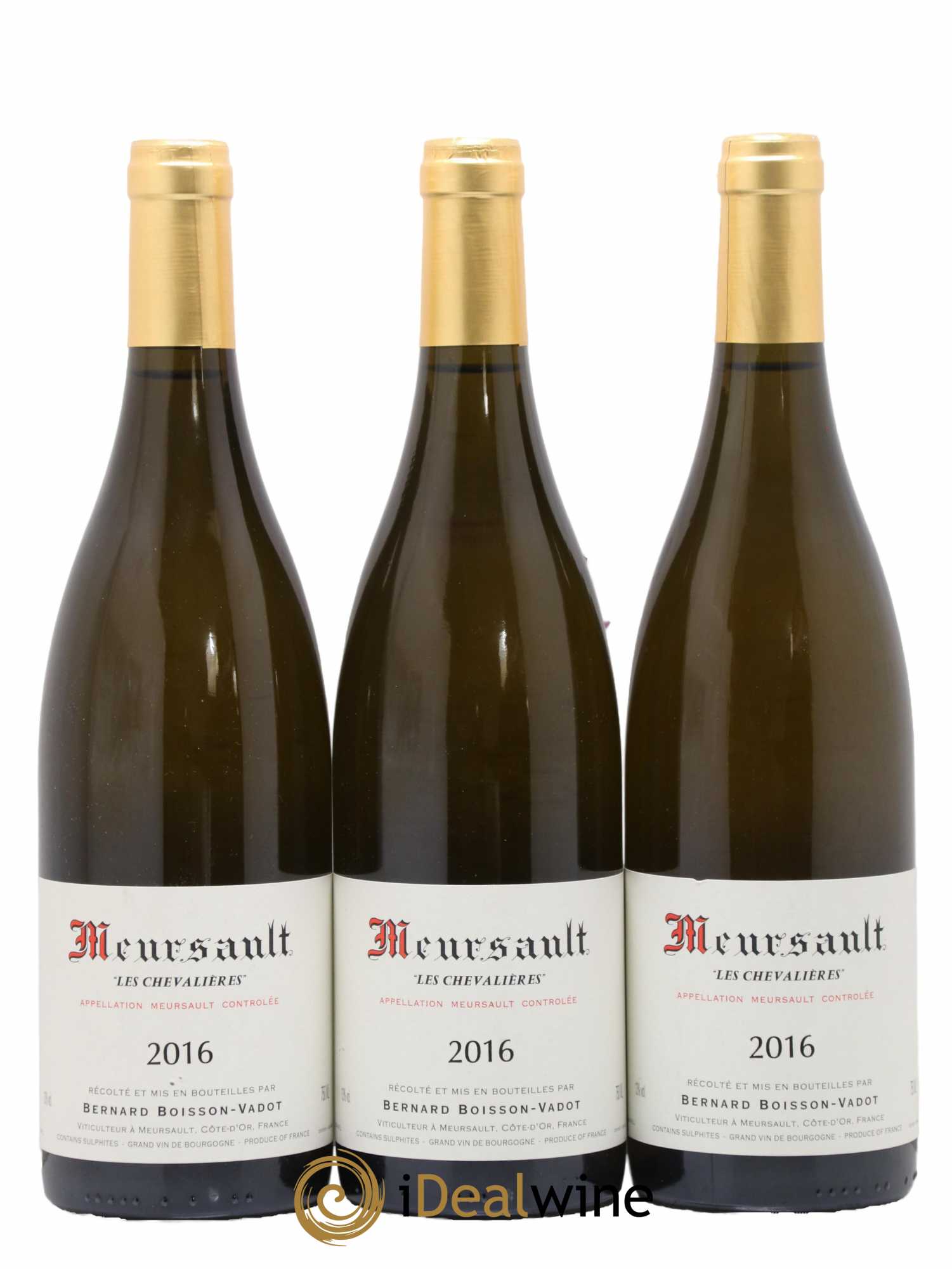 Meursault Les Chevalières Boisson-Vadot (Domaine) 2016 - Lot de 3 bouteilles - 0