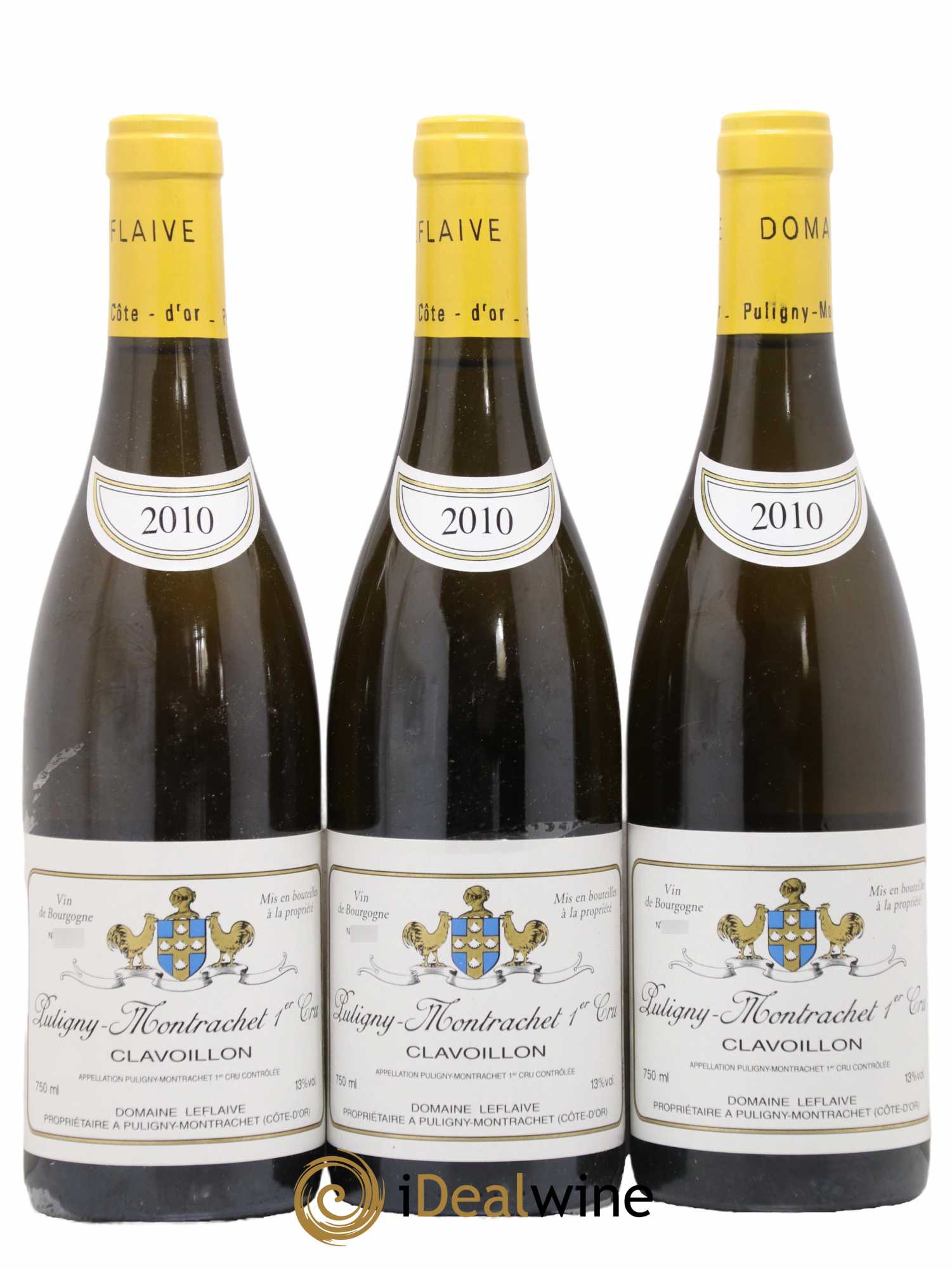 Puligny-Montrachet 1er Cru Clavoillon Leflaive (Domaine) 2010 - Lot de 3 bouteilles - 0