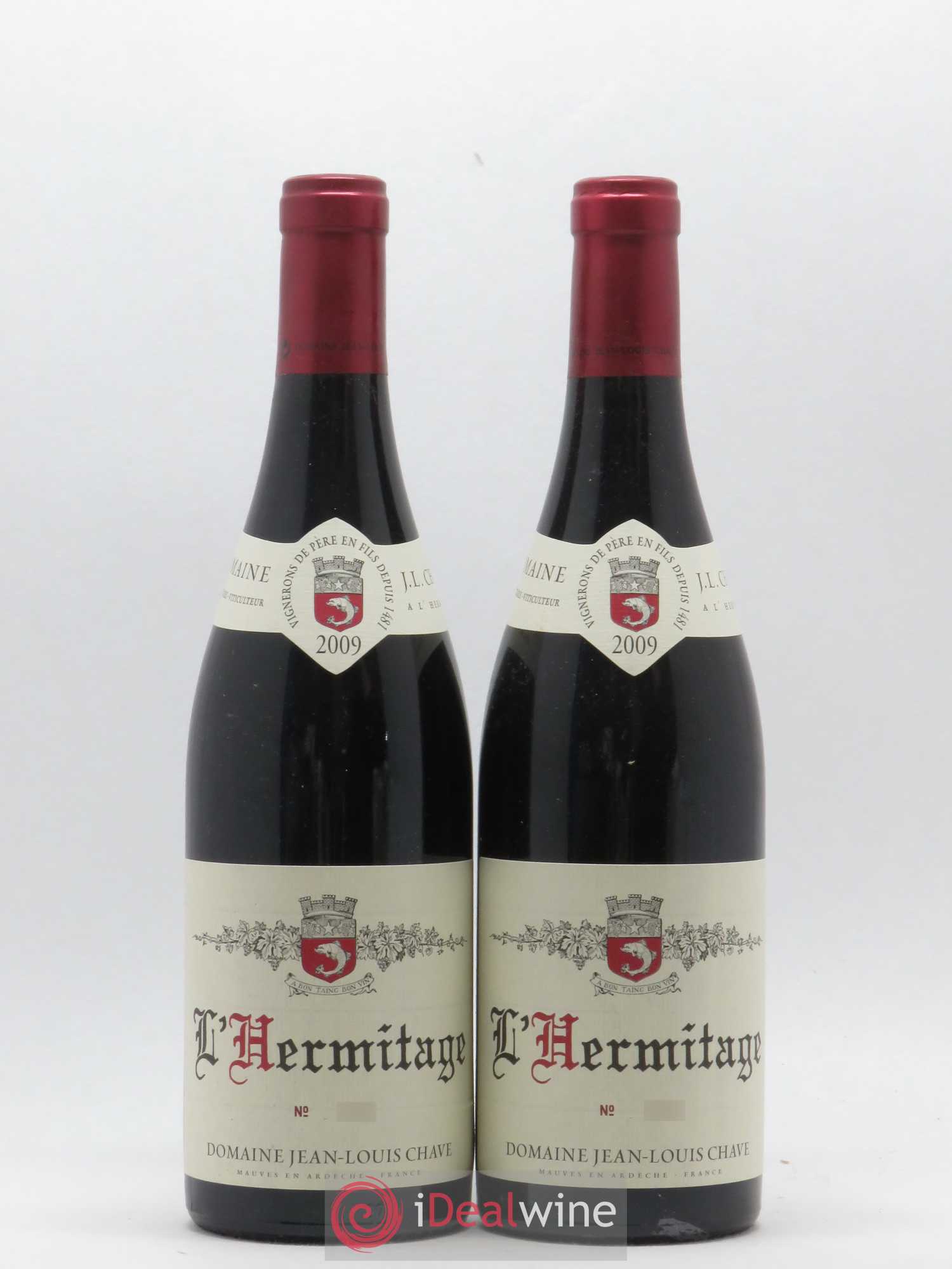 Hermitage Jean-Louis Chave 2009 - Lot de 2 bouteilles - 0