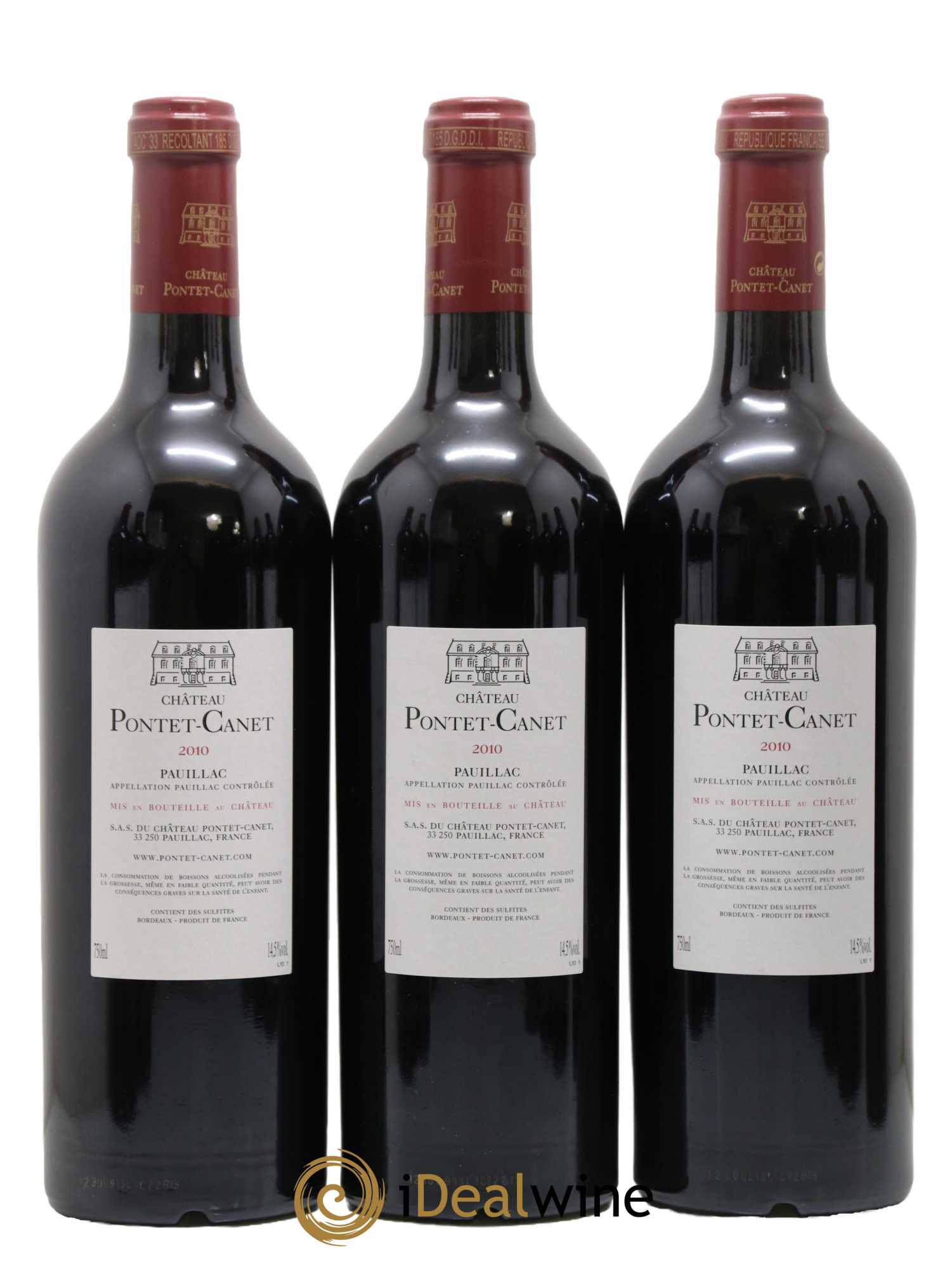 Château Pontet Canet 5ème Grand Cru Classé 2010 - Lot de 12 bouteilles - 2
