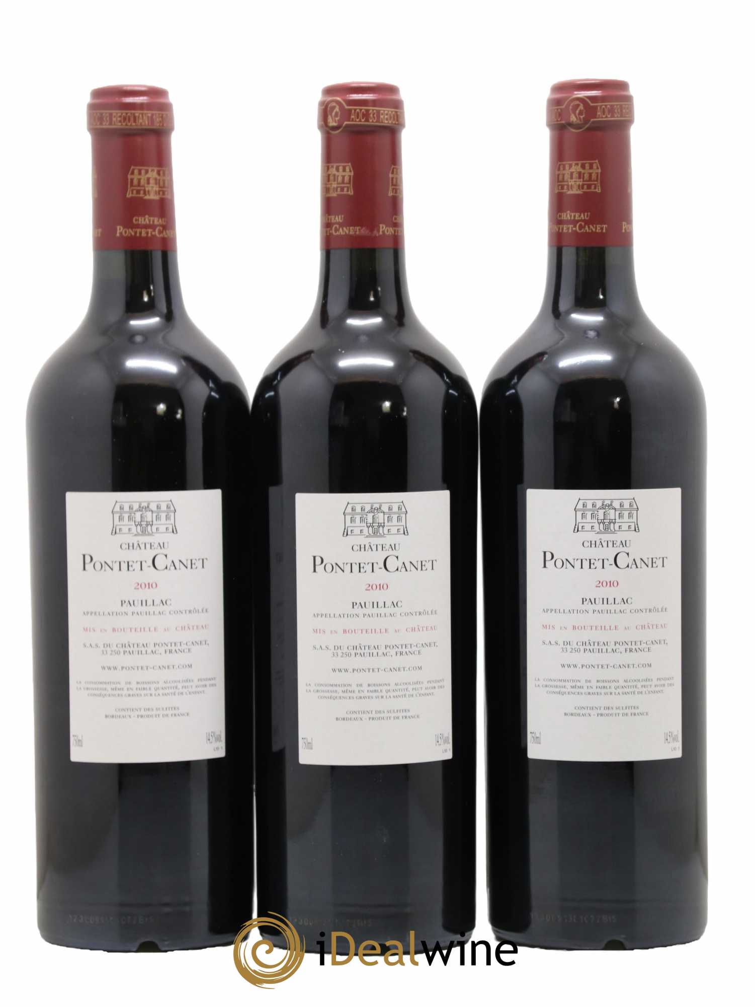 Château Pontet Canet 5ème Grand Cru Classé 2010 - Lot de 12 bouteilles - 8
