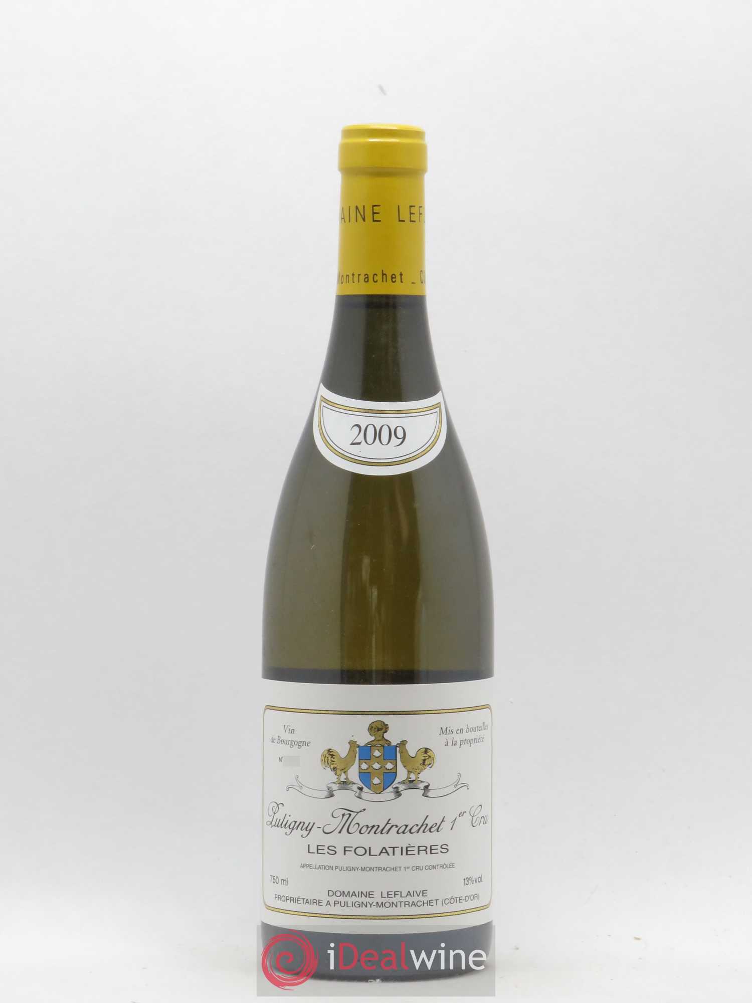 Puligny-Montrachet 1er Cru Les Folatières Leflaive (Domaine) 2009 - Lot de 1 bouteille - 0
