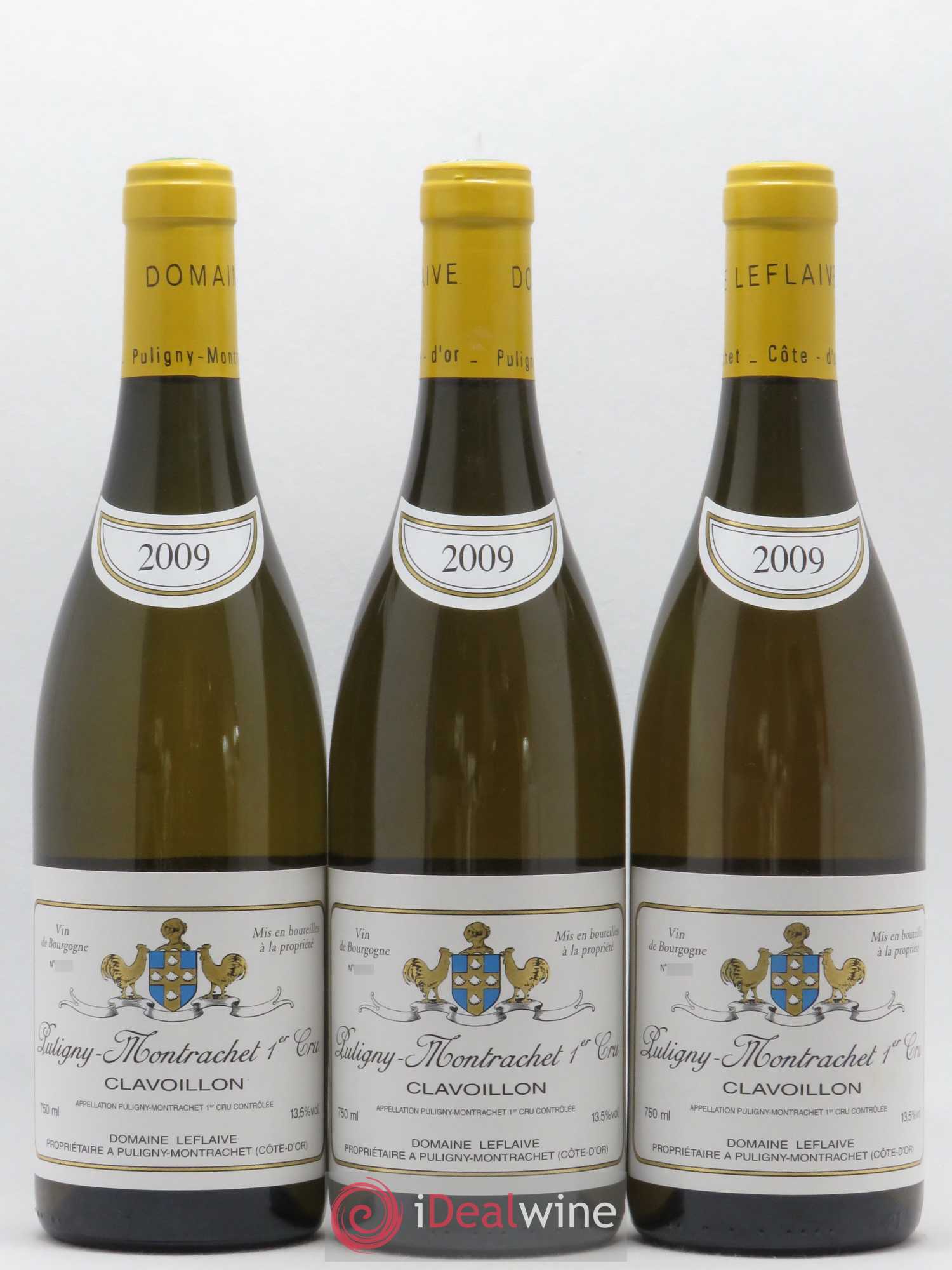 Puligny-Montrachet 1er Cru Clavoillon Leflaive (Domaine) 2009 - Lot de 3 bouteilles - 0