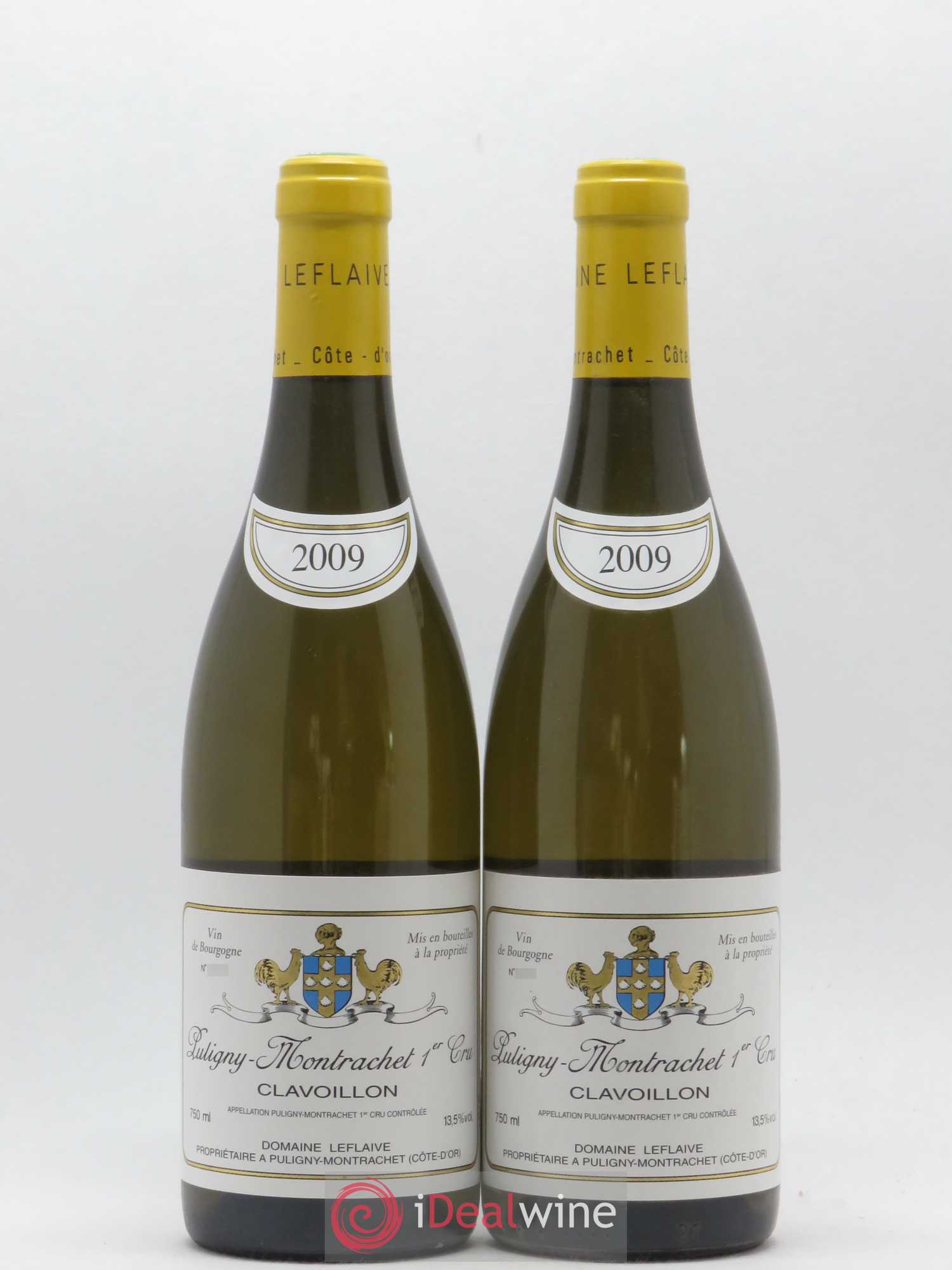 Puligny-Montrachet 1er Cru Clavoillon Leflaive (Domaine) 2009 - Lot de 2 bouteilles - 0