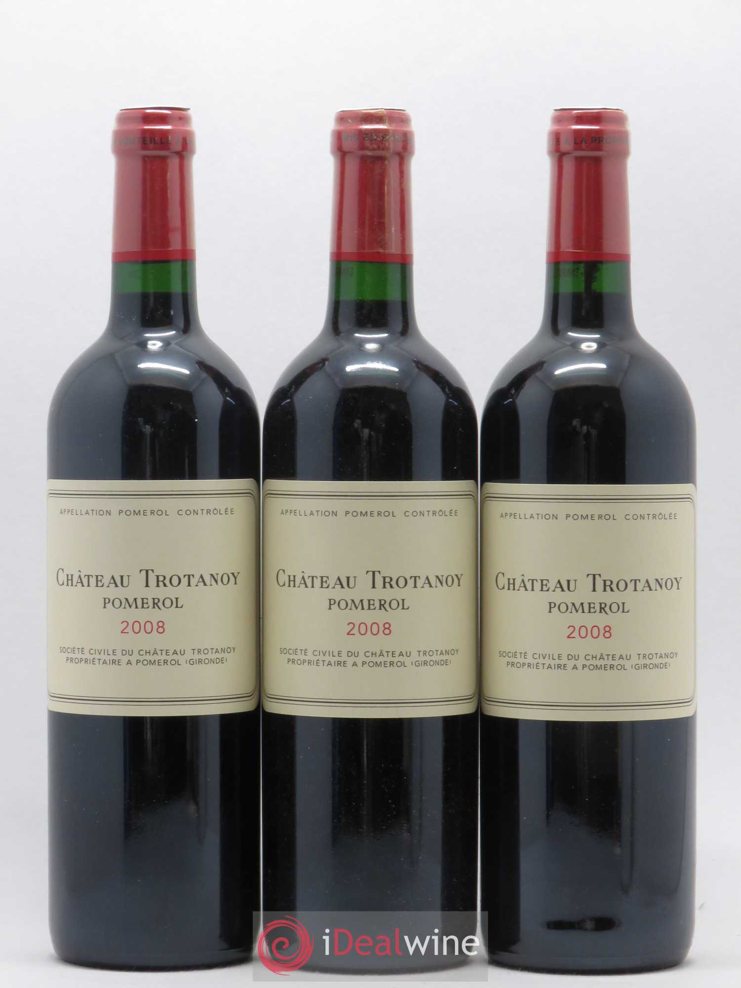 Château Trotanoy 2008 - Lot de 3 bouteilles - 0
