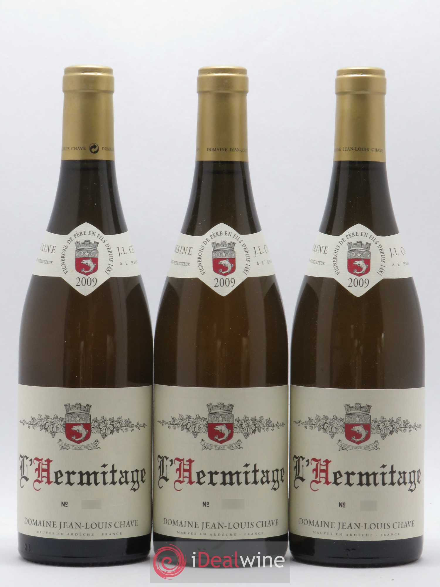Hermitage Jean-Louis Chave 2009 - Lot de 6 bouteilles - 1