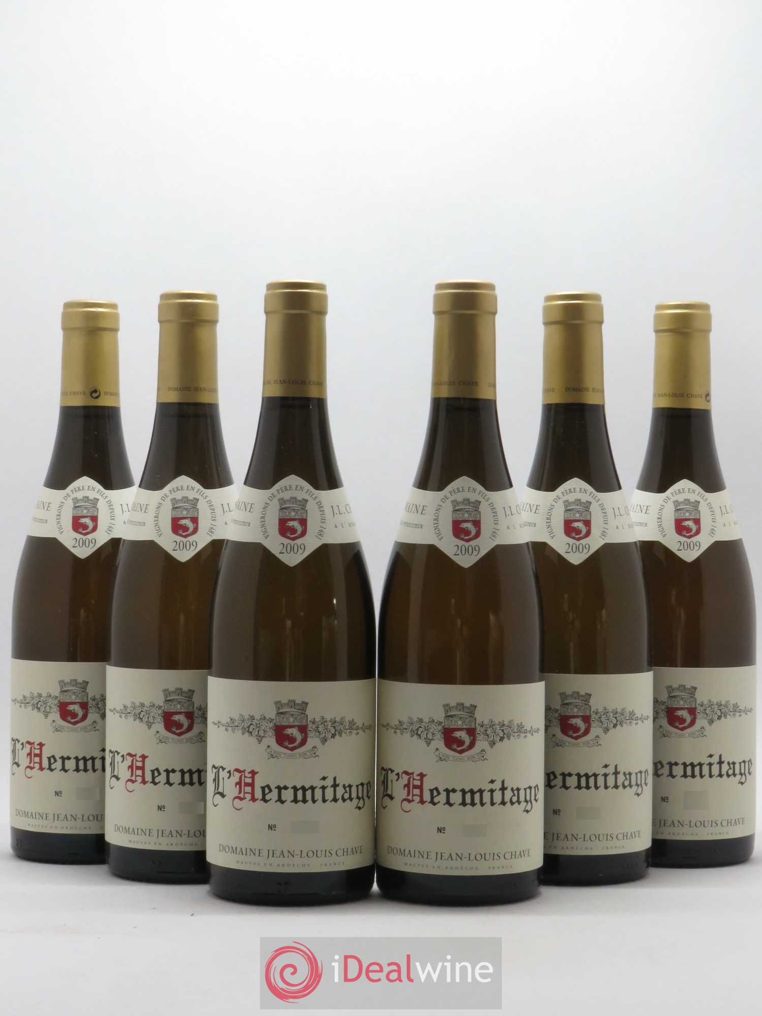 Hermitage Jean-Louis Chave 2009 - Lot de 6 bouteilles - 0