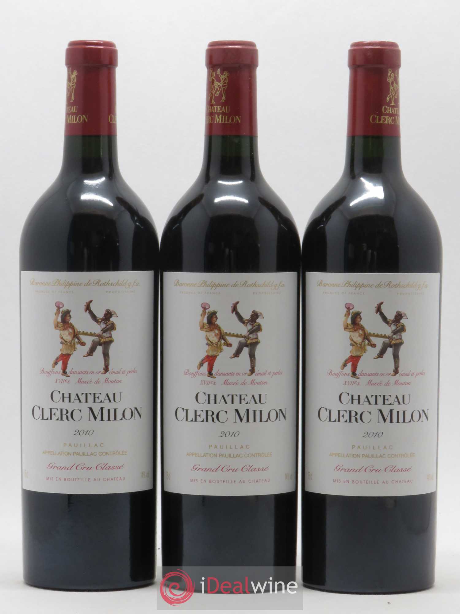 Château Clerc Milon 5ème Grand Cru Classé 2010 - Lot de 12 bouteilles - 1
