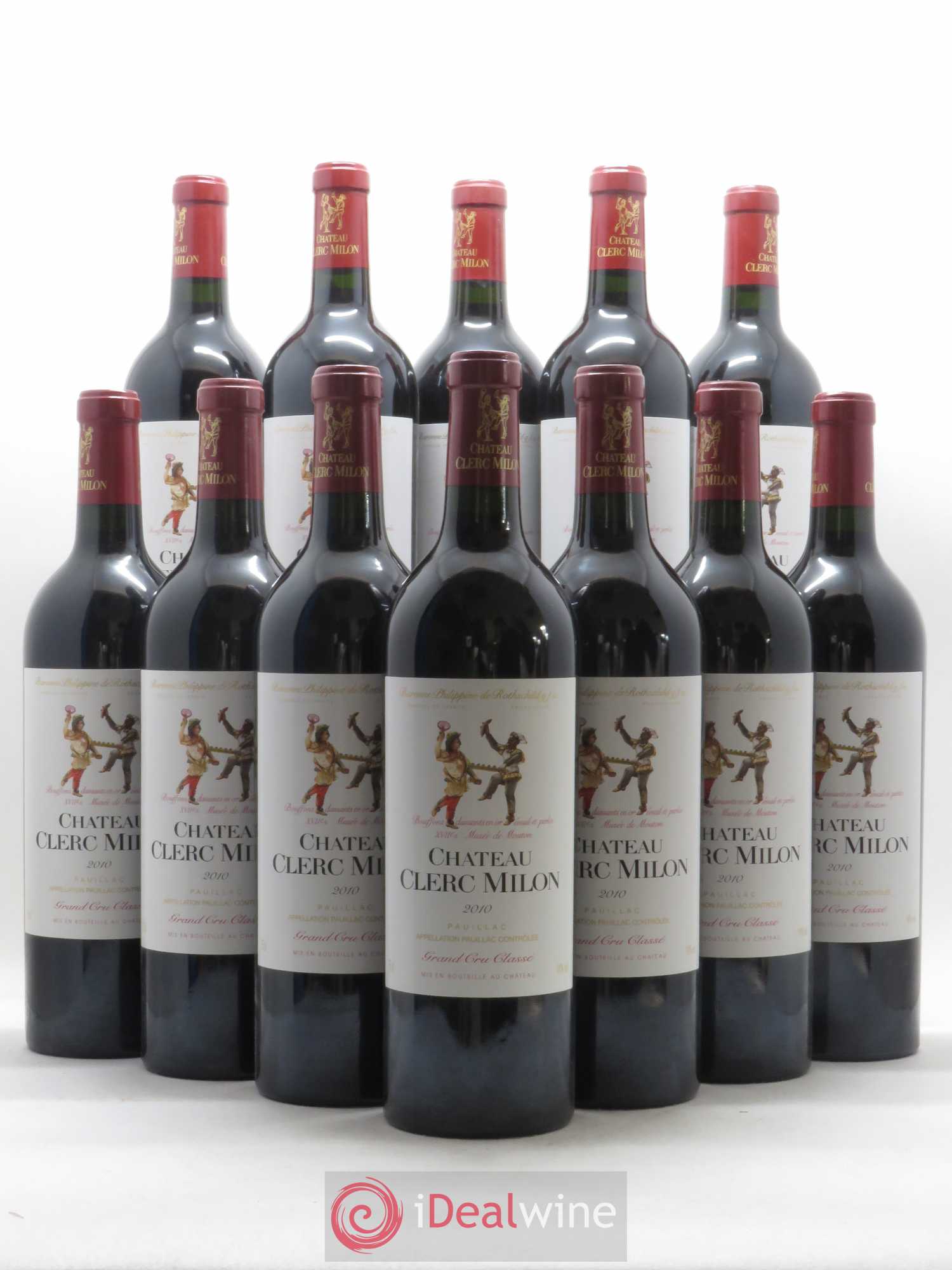 Château Clerc Milon 5ème Grand Cru Classé 2010 - Lot de 12 bouteilles - 0