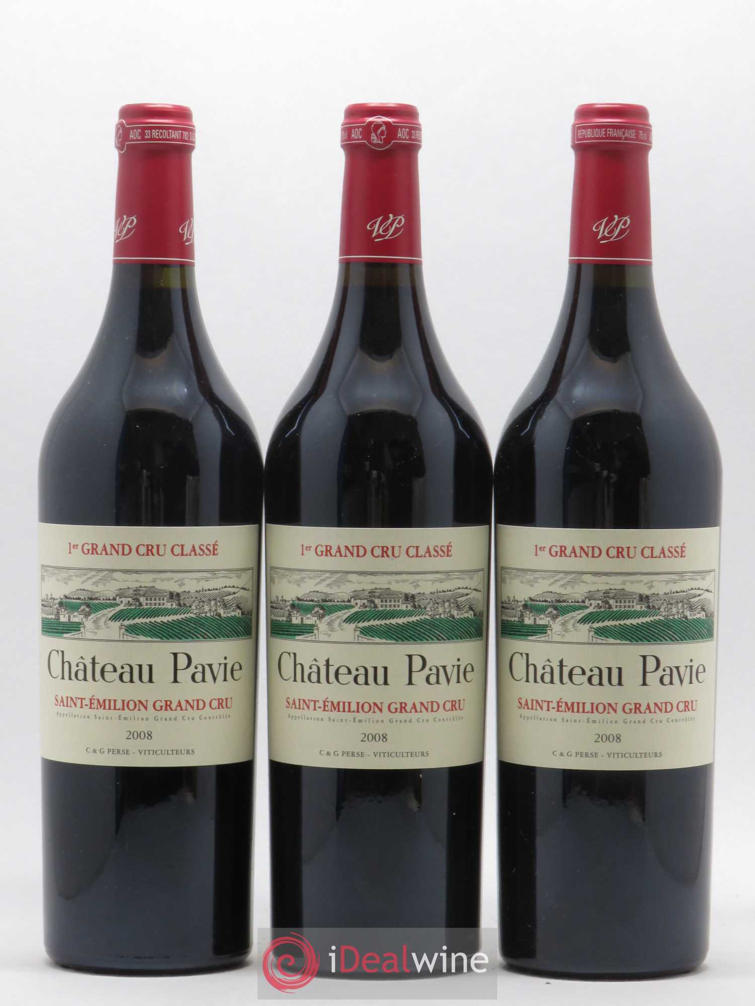 Château Pavie 1er Grand Cru Classé A 2008 - Lot de 6 bouteilles - 1
