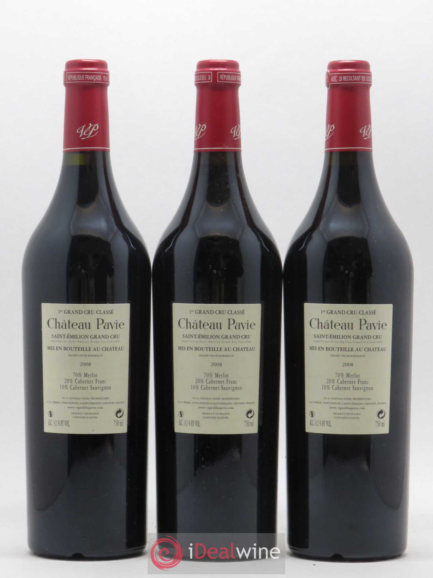 Château Pavie 1er Grand Cru Classé A 2008 - Lot de 6 bouteilles - 2