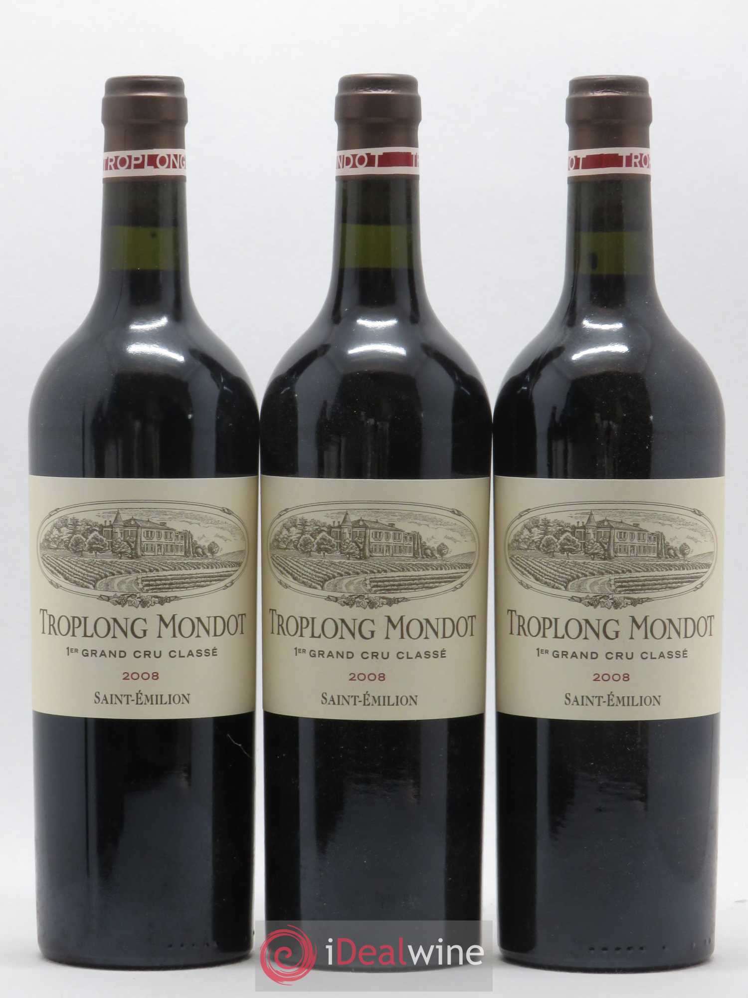 Château Troplong Mondot 1er Grand Cru Classé B 2008 - Lot de 6 bouteilles - 2