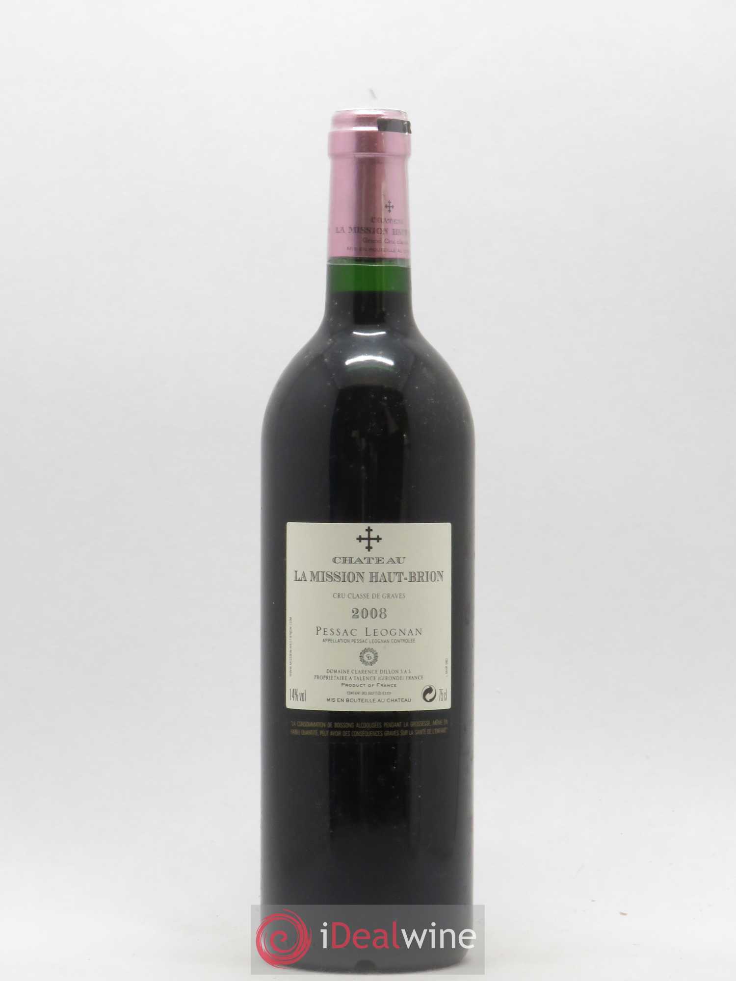 Château la Mission Haut-Brion Cru Classé de Graves 2008 - Lot de 1 bouteille - 1