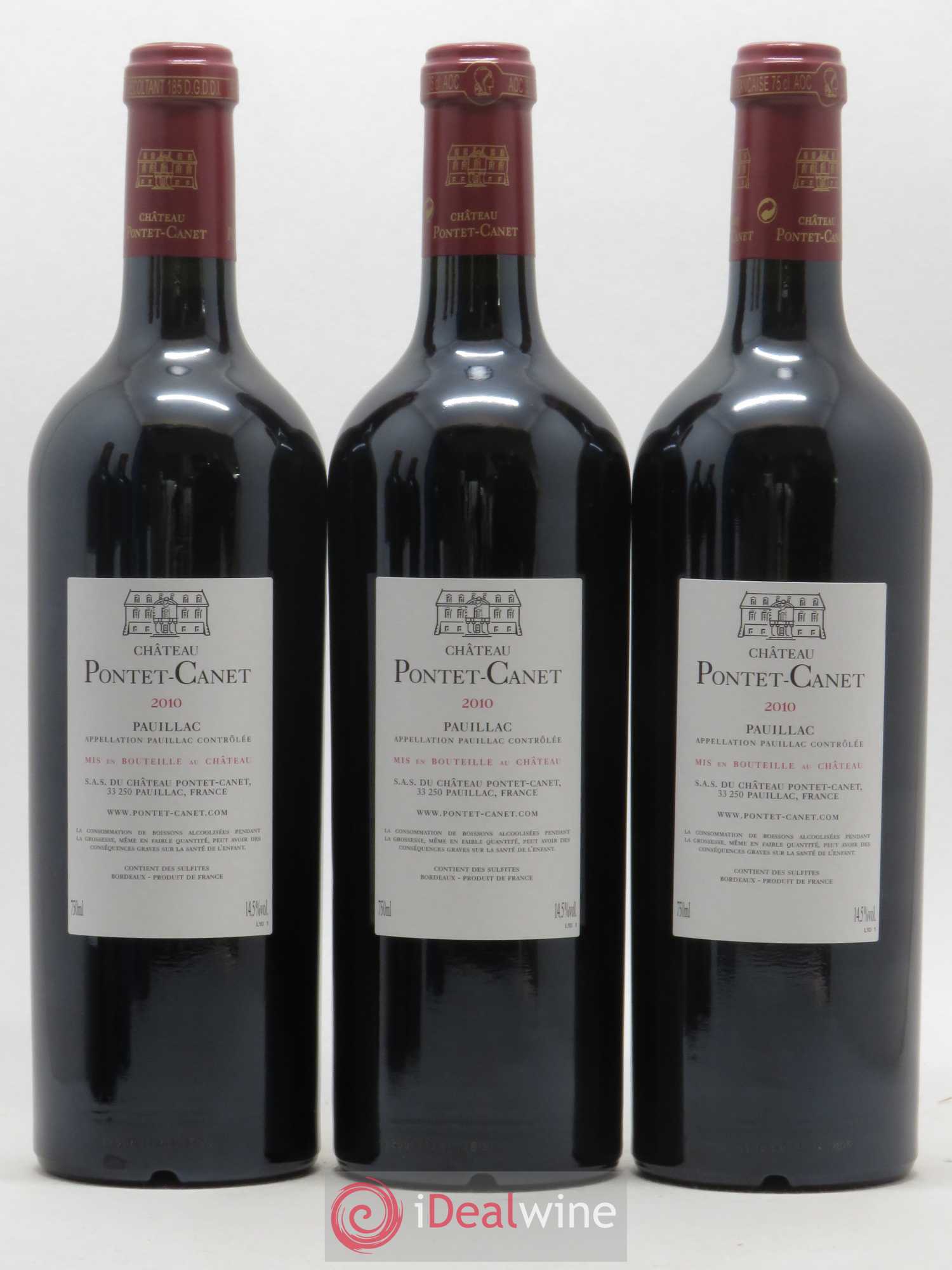 Château Pontet Canet 5ème Grand Cru Classé 2010 - Lot de 12 bouteilles - 8