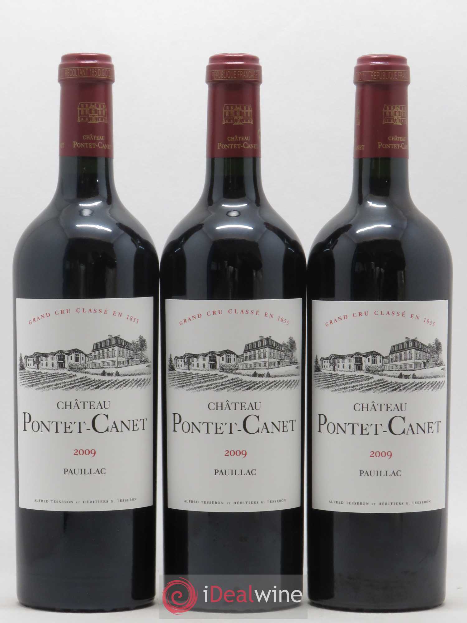Château Pontet Canet 5ème Grand Cru Classé 2009 - Lot de 12 bouteilles - 1