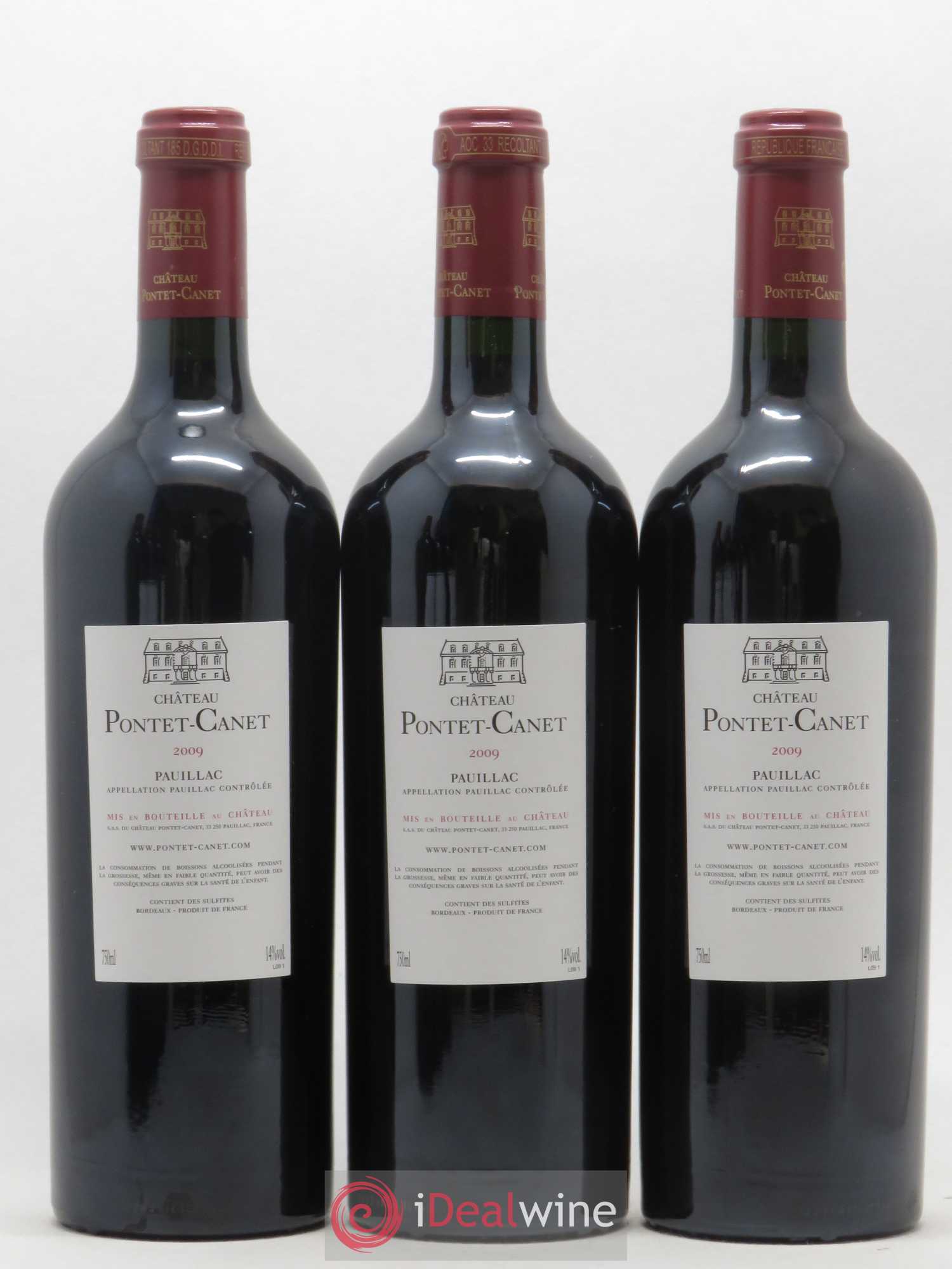 Château Pontet Canet 5ème Grand Cru Classé 2009 - Lot de 12 bouteilles - 8