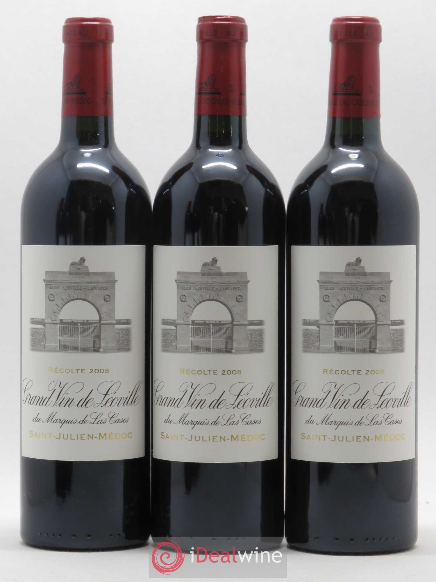 Château Léoville Las Cases 2ème Grand Cru Classé 2008 - Lot de 12 bouteilles - 2