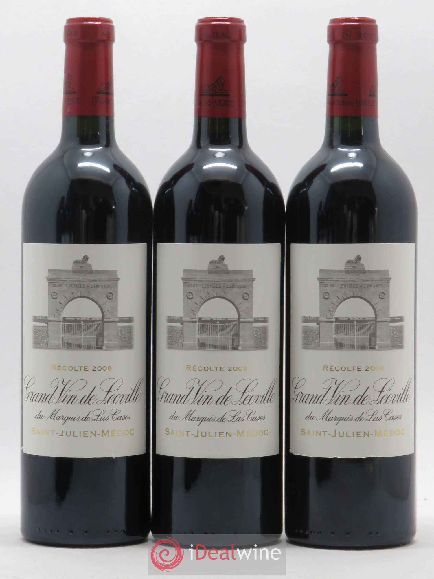 Château Léoville Las Cases 2ème Grand Cru Classé 2008 - Lot de 12 bouteilles - 4