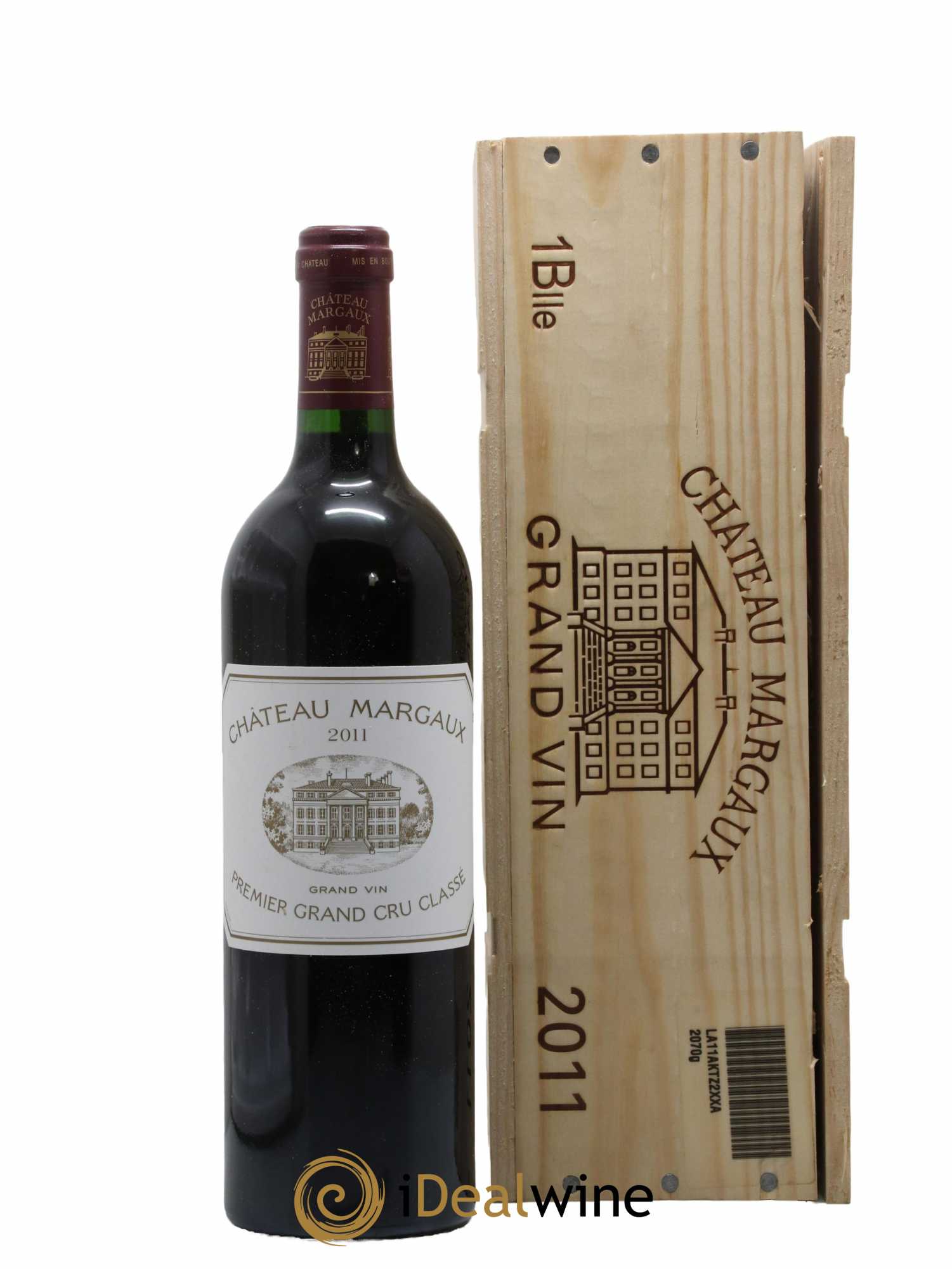Château Margaux 1er Grand Cru Classé 2011 - Lot de 1 bouteille - 0