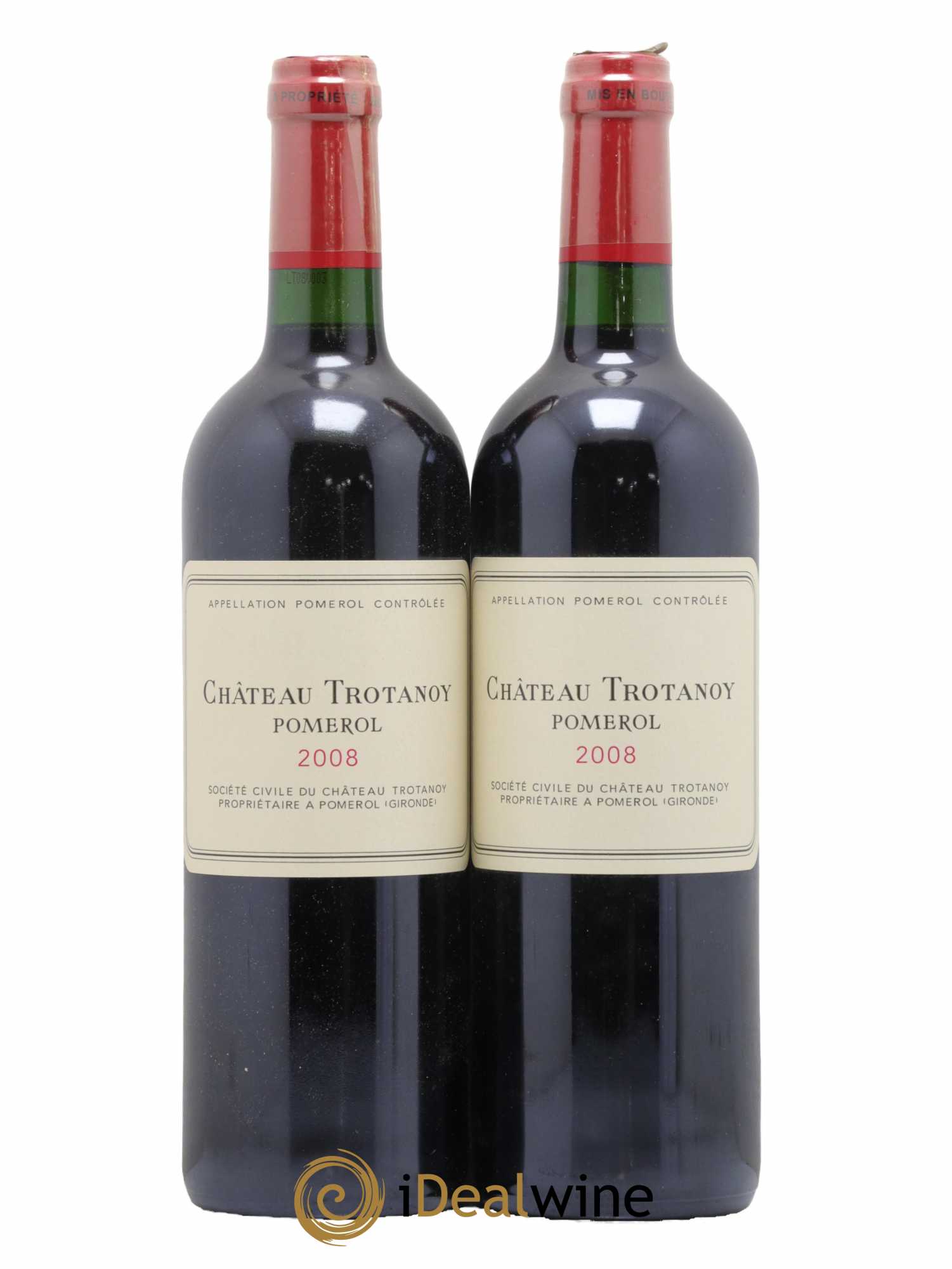 Château Trotanoy 2008 - Lot de 2 bouteilles - 0