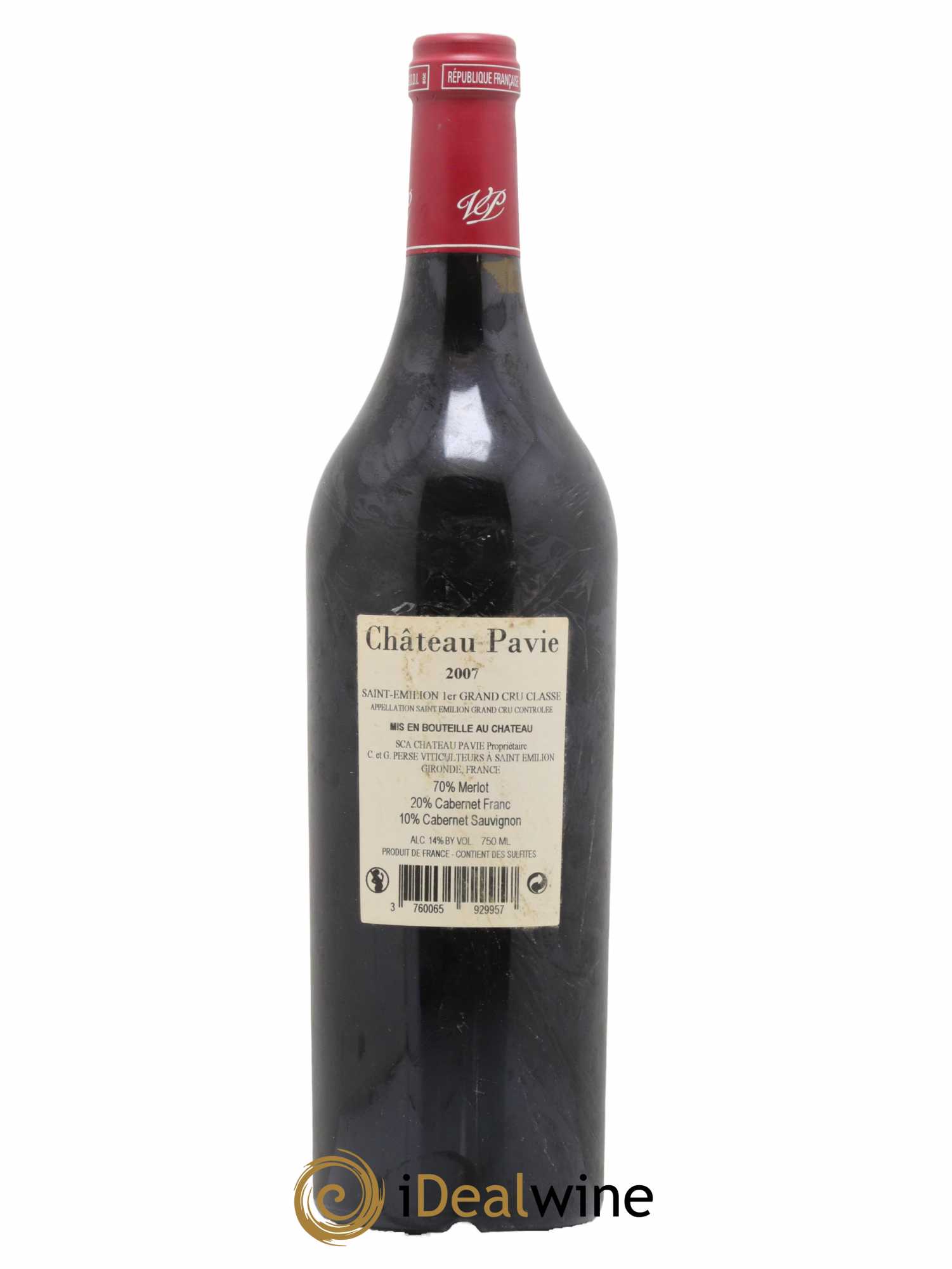 Château Pavie 1er Grand Cru Classé A 2007 - Lot de 1 bouteille - 1
