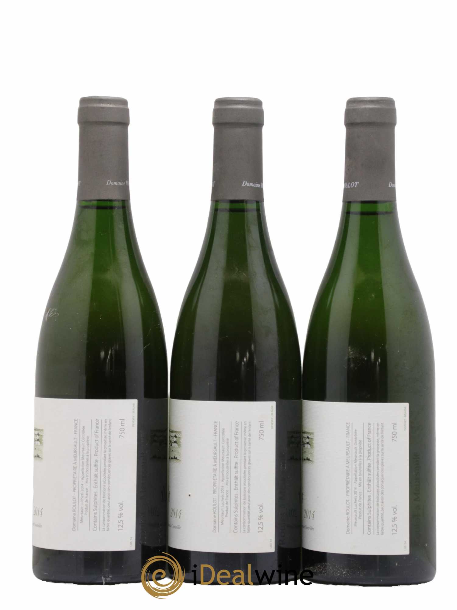 Meursault Luchets Roulot (Domaine) 2014 - Lot de 3 bouteilles - 1