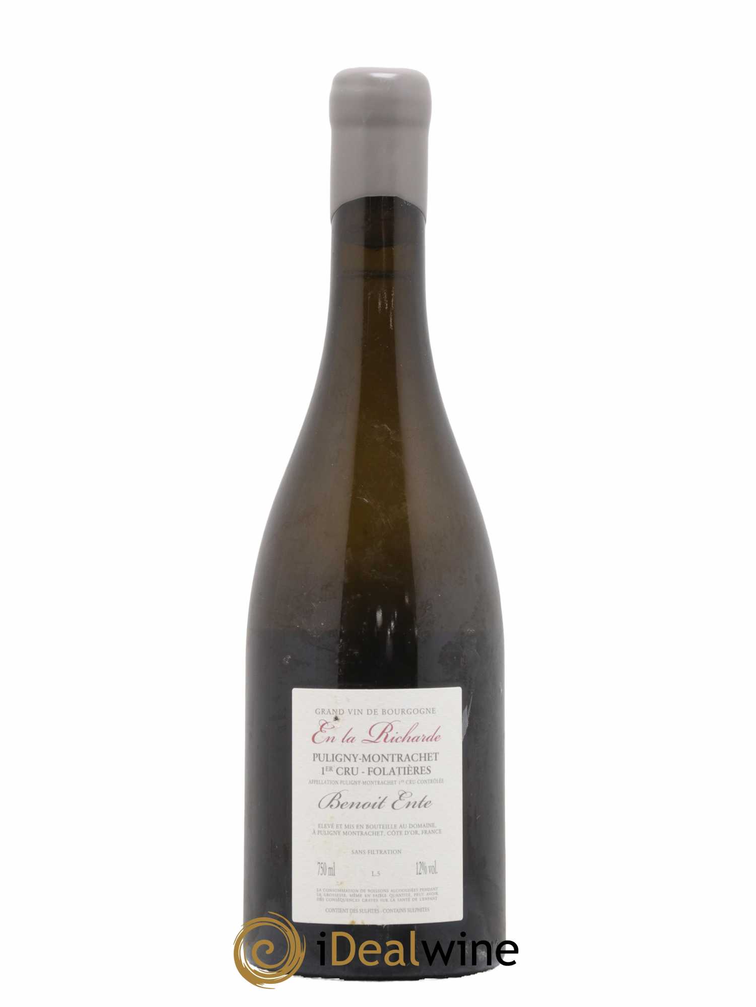 Puligny-Montrachet 1er Cru Folatières En la Richarde Benoit Ente 2014 - Lot de 1 bouteille - 1