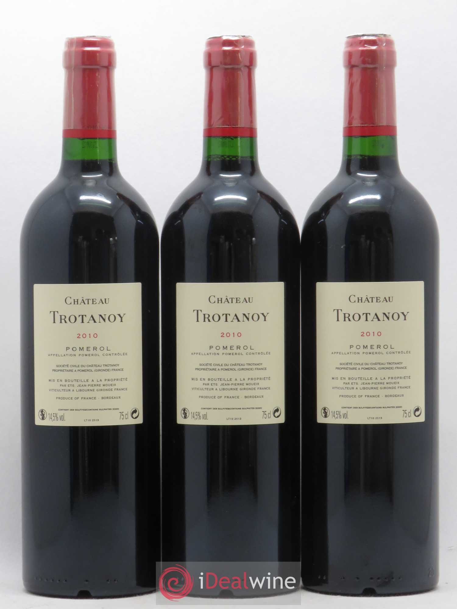 Château Trotanoy 2010 - Lot de 3 bouteilles - 1