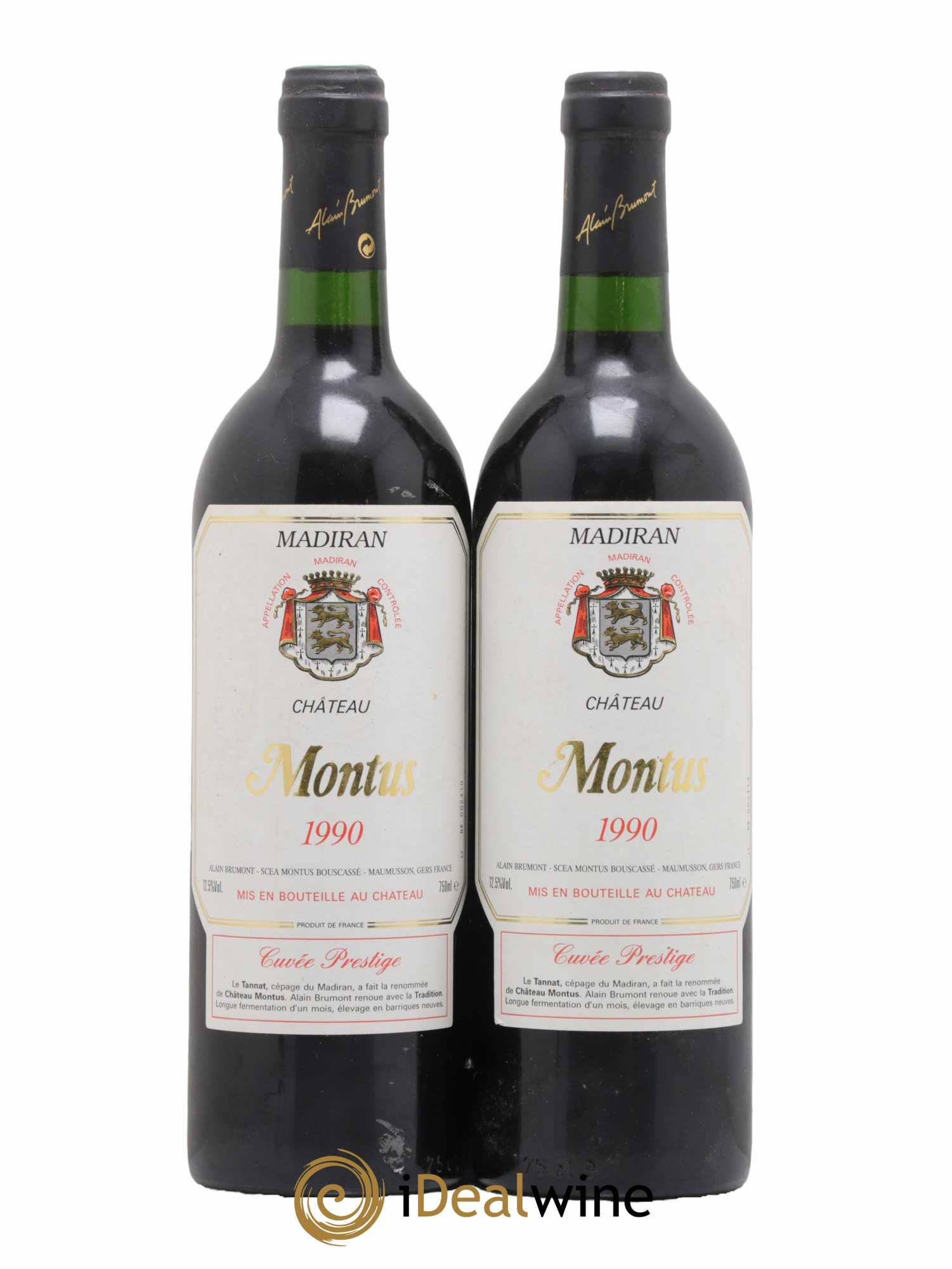 Madiran Château Montus-Prestige Alain Brumont 1990 - Lot de 2 bouteilles - 0