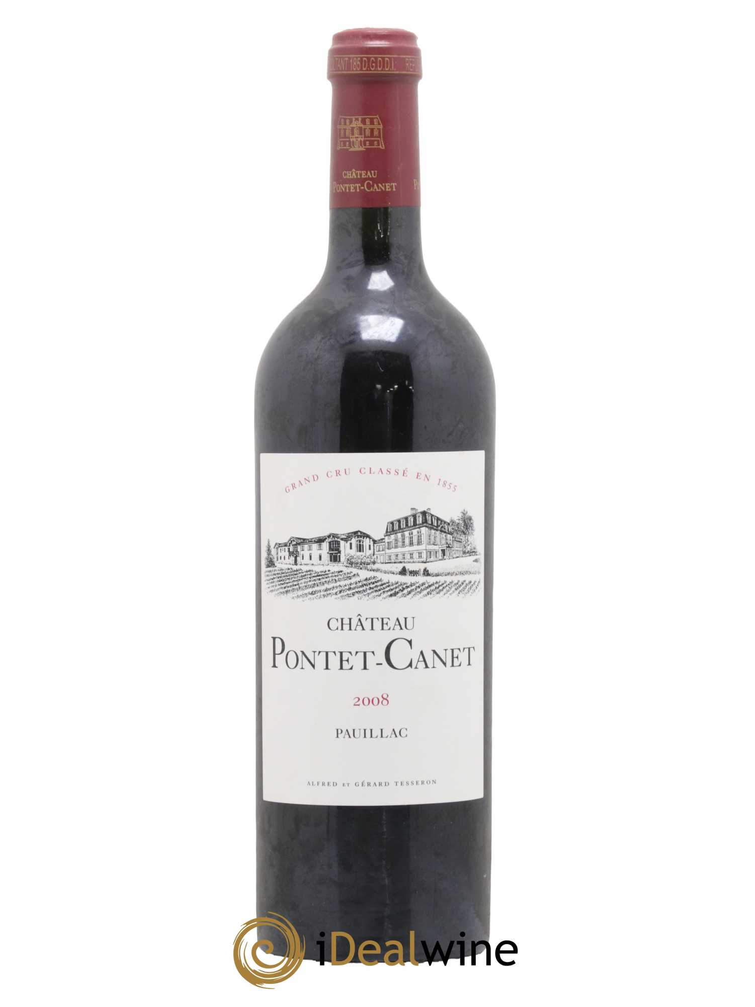 Château Pontet Canet 5ème Grand Cru Classé 2008 - Lot de 1 bouteille - 0